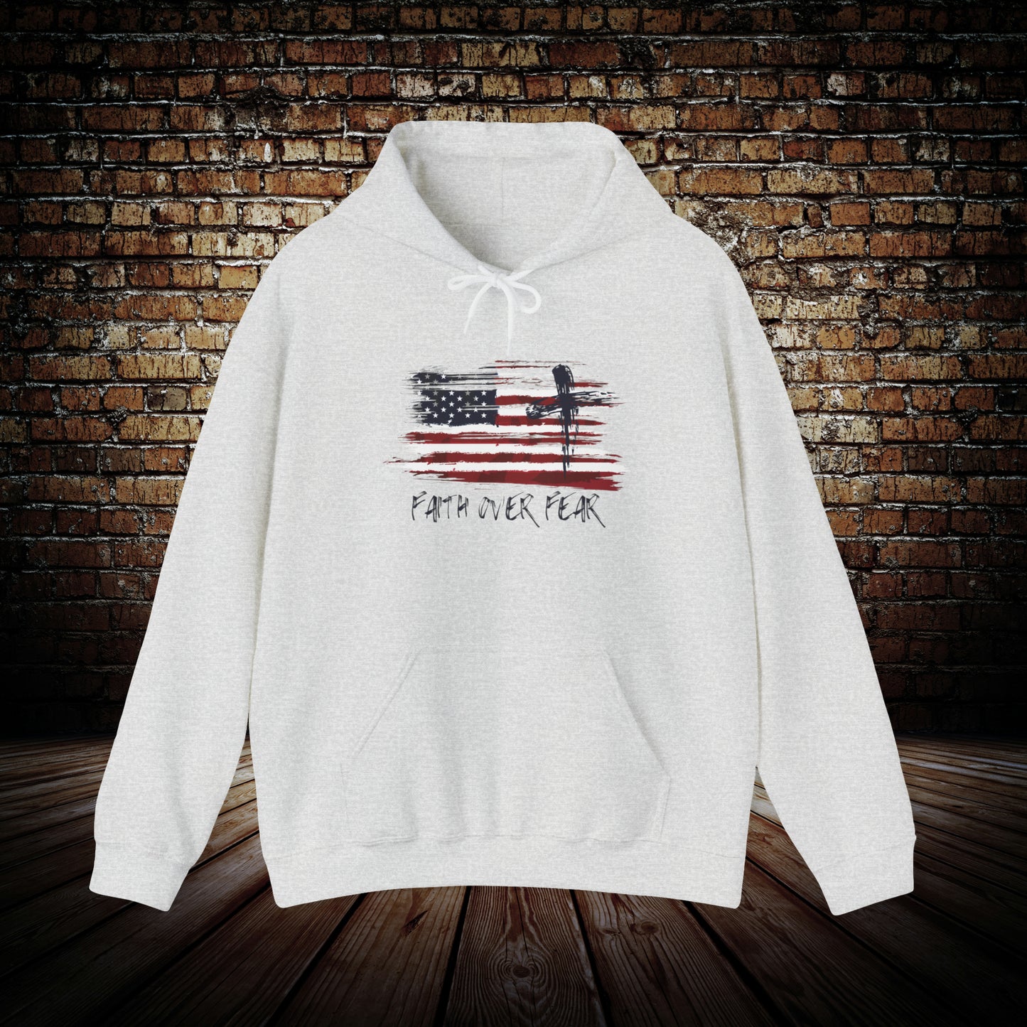 Old Glory Cross Unisex Hoodie