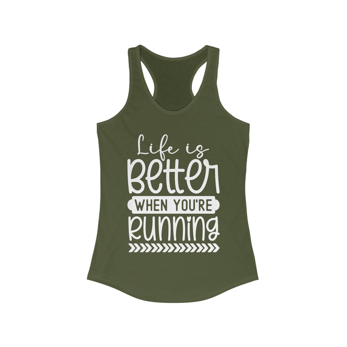 Life is better running Tank Top