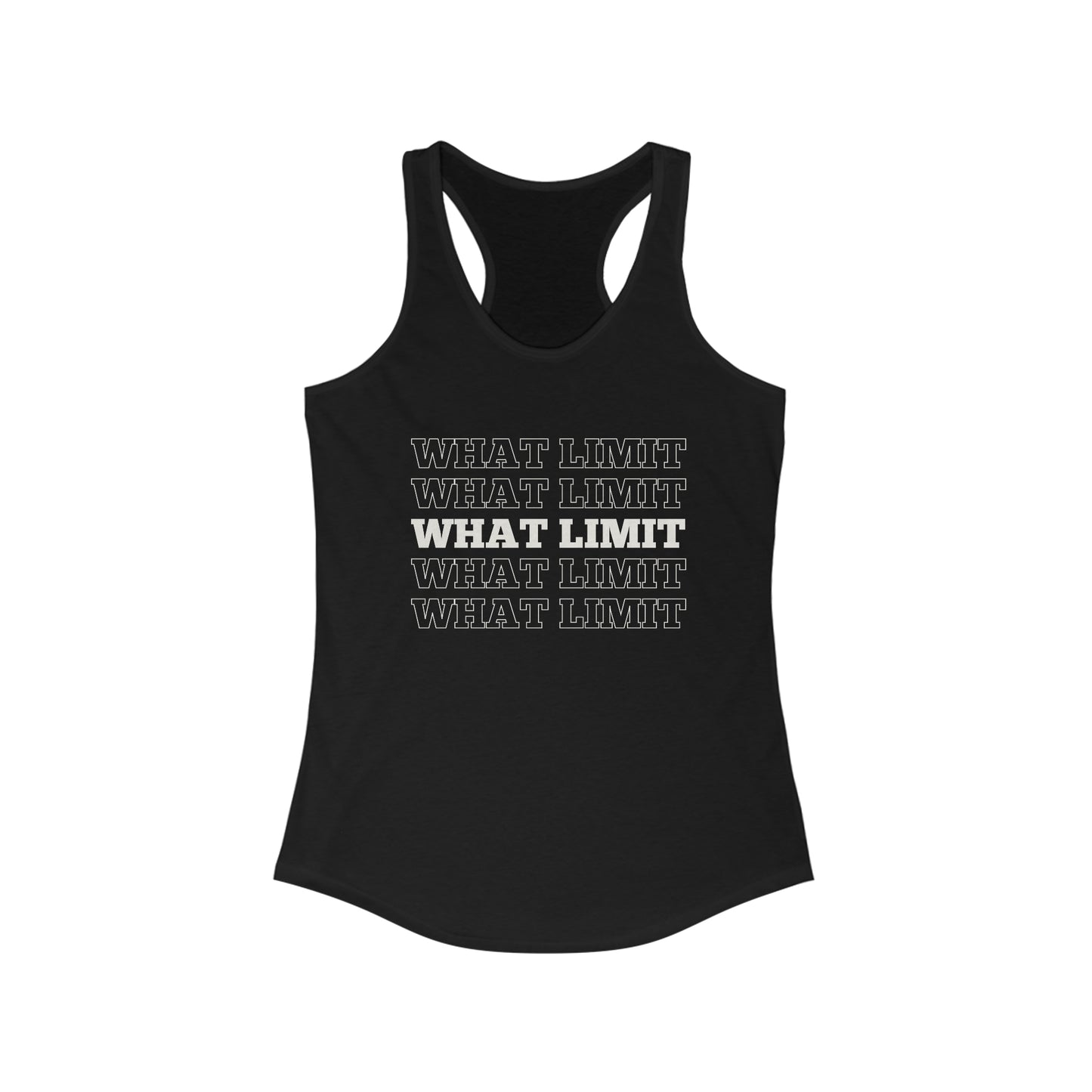 What limit motivational tank top