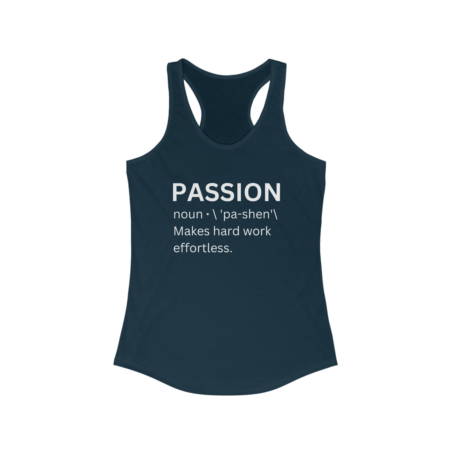 Trendy motivational tank top - Passion