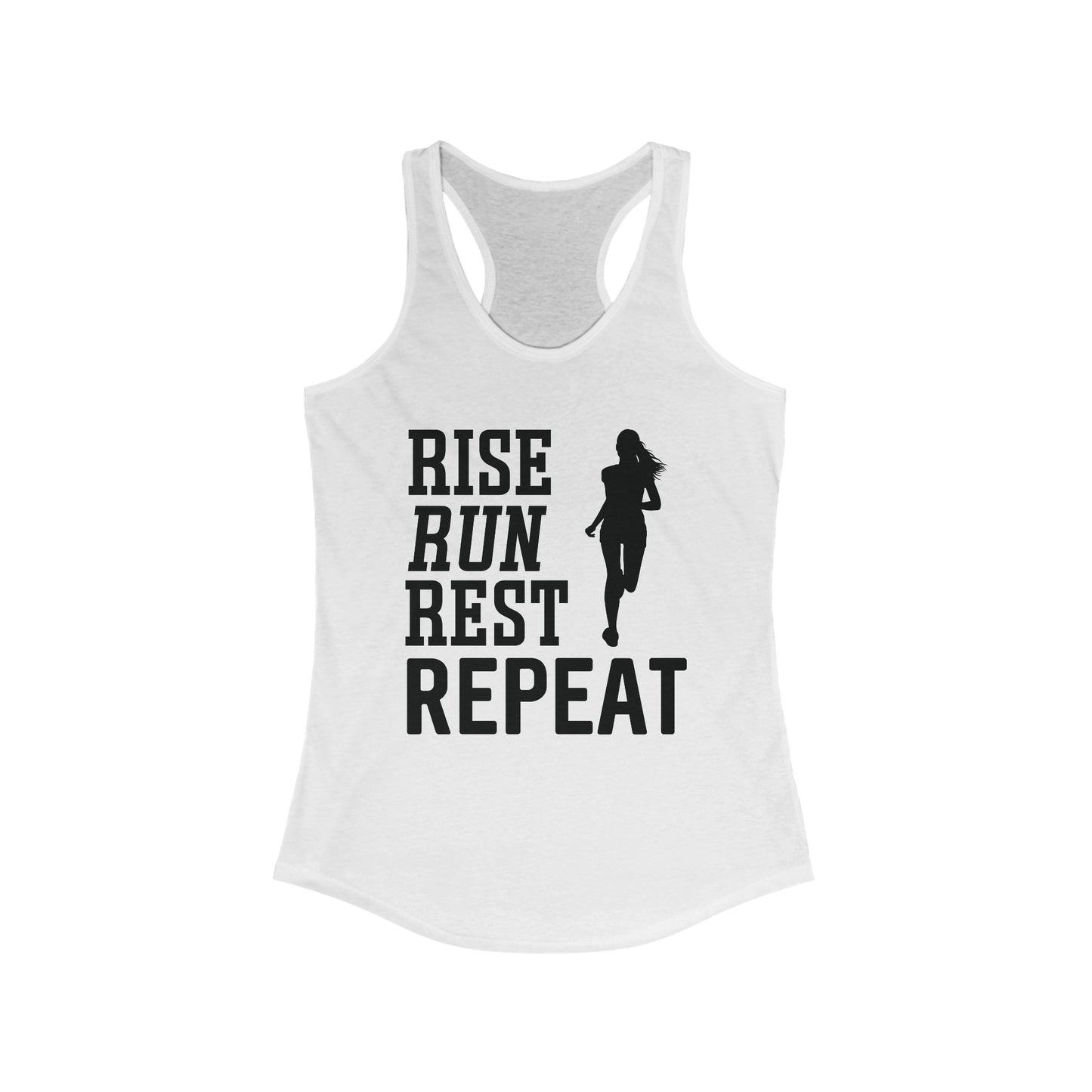 Rise - Run - Rest - Repeat female runner Tank Top