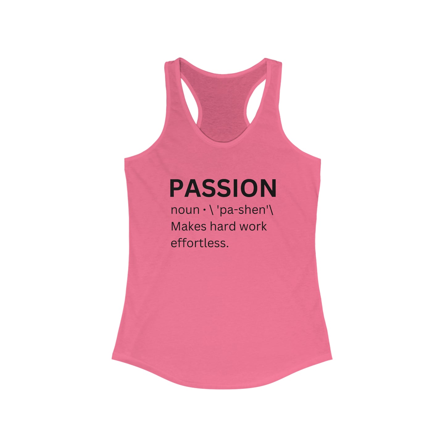 Trendy motivational tank top - Passion