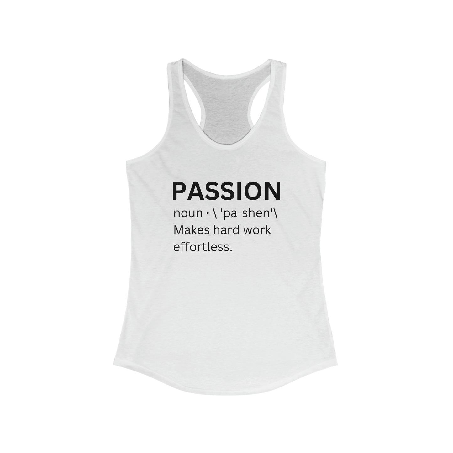 Trendy motivational tank top - Passion