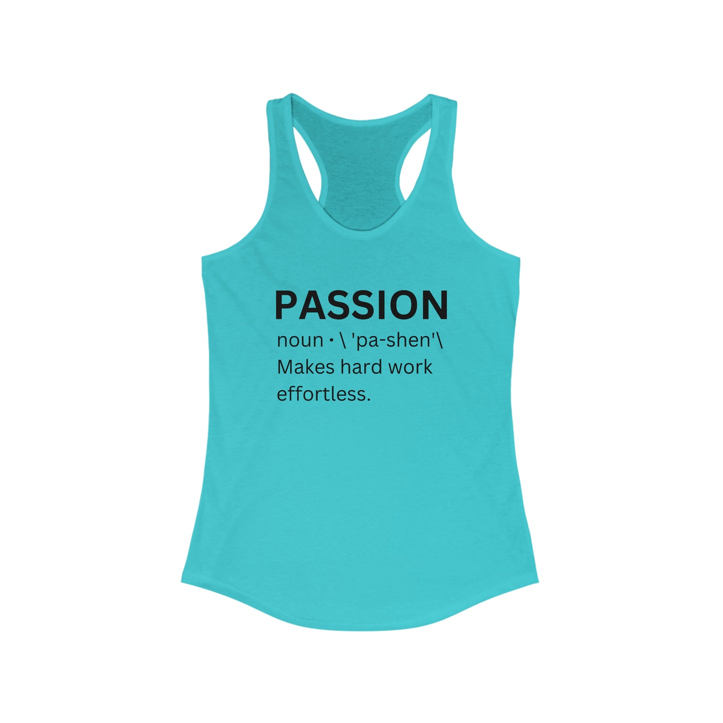 Trendy motivational tank top - Passion
