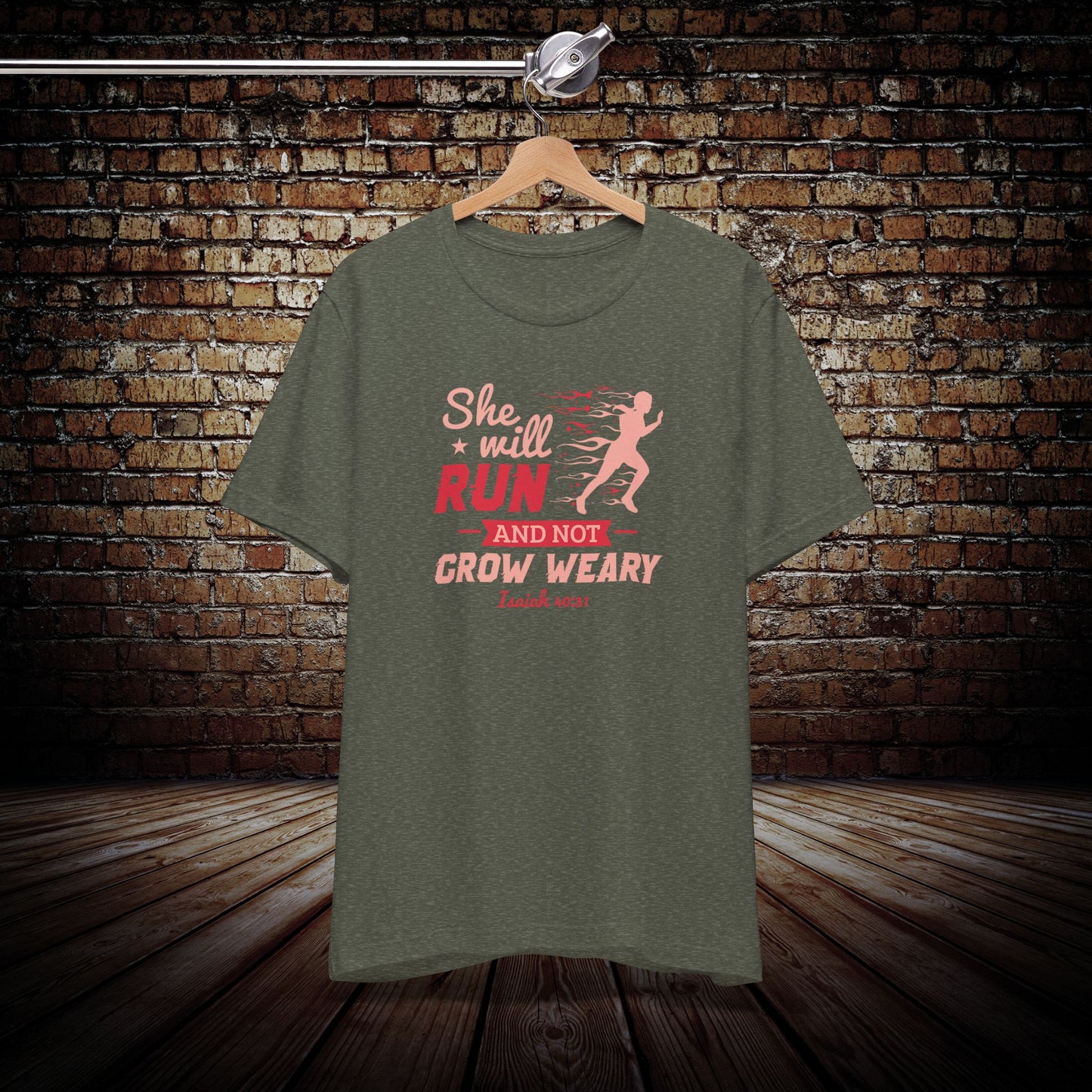 She will run Graphic Tee
