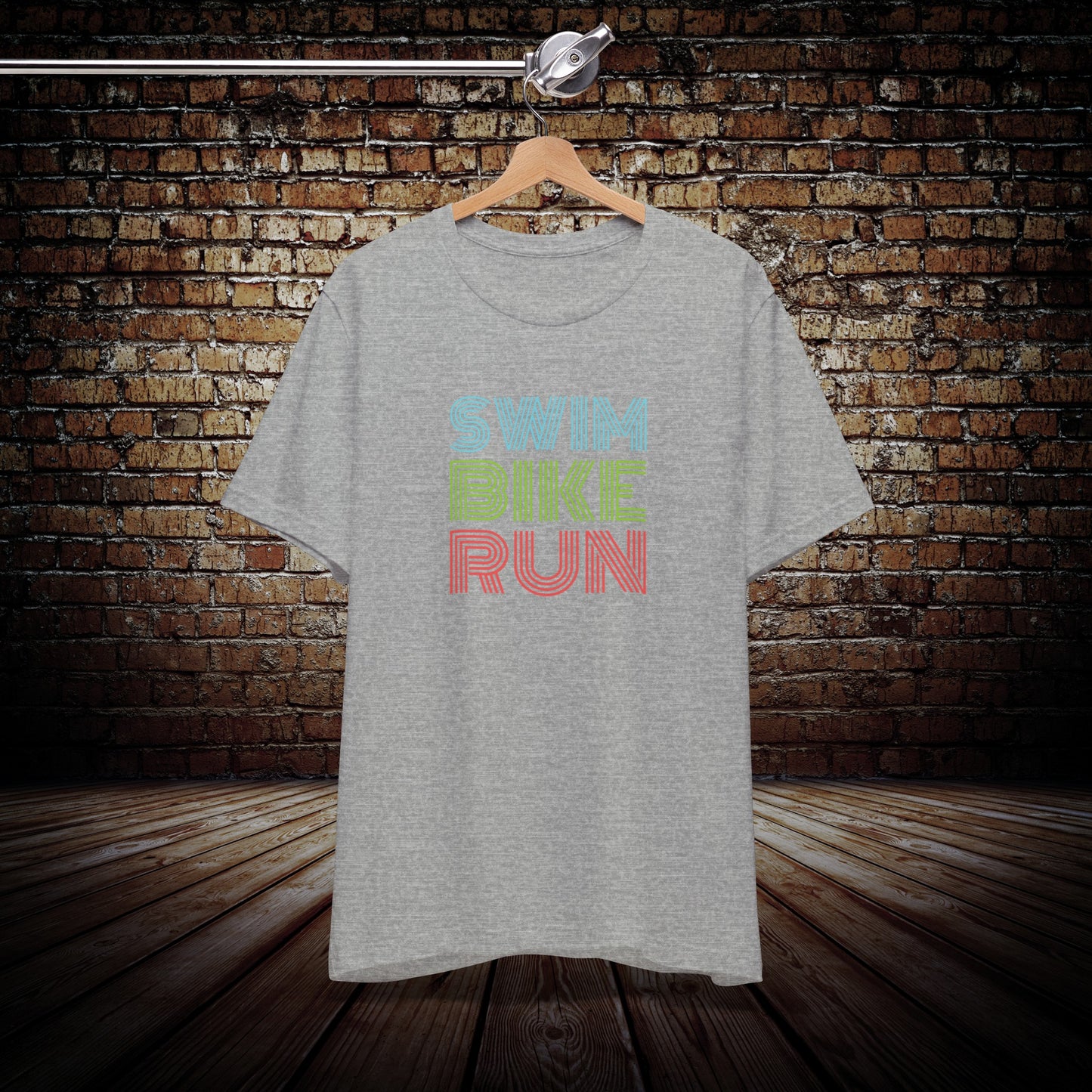 Unisex Swim Bike Run triathlon T-shirt