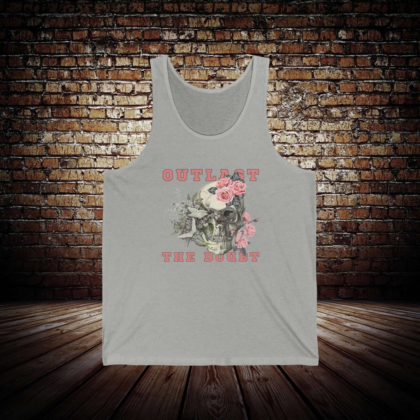 Outlast The Doubt - Pink Mens Jersey Tank Top