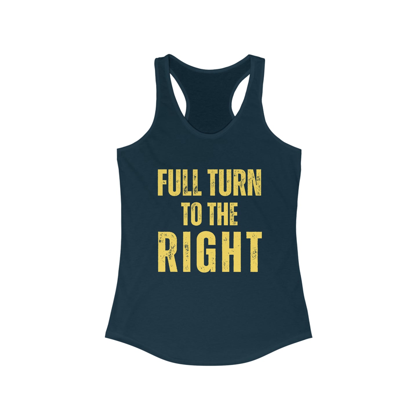 Full Turn to the Right - Spin class tank top
