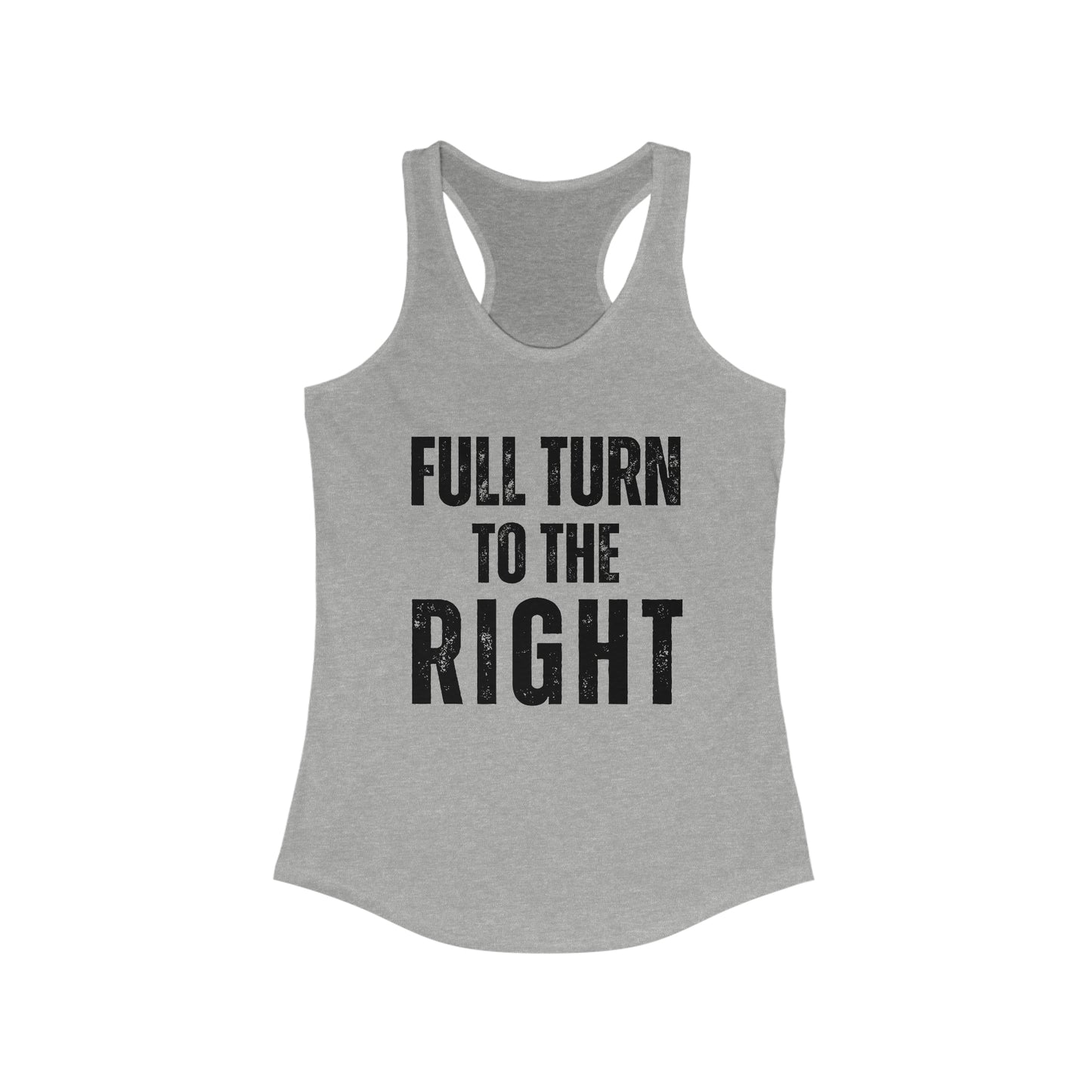 Full Turn to the Right - Spin class tank top