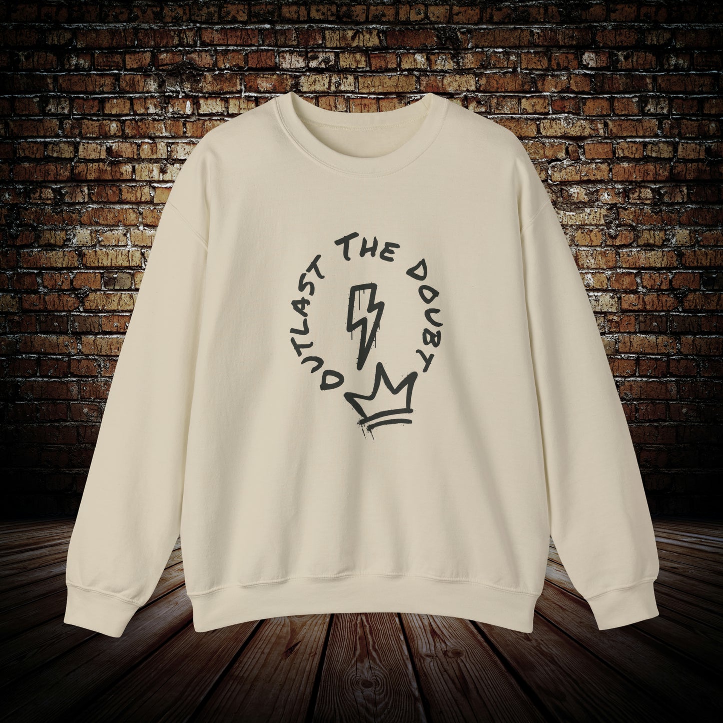 Outlast The Doubt - Spray Paint Unisex Sweatshirt