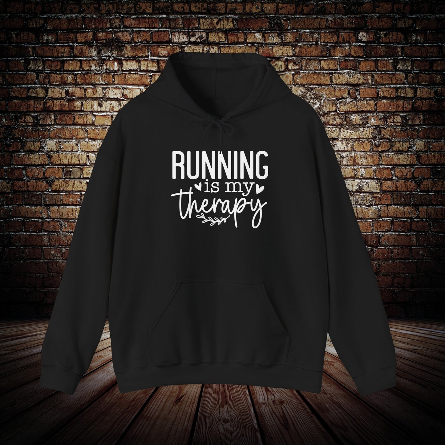 Running is my therapy hoodie