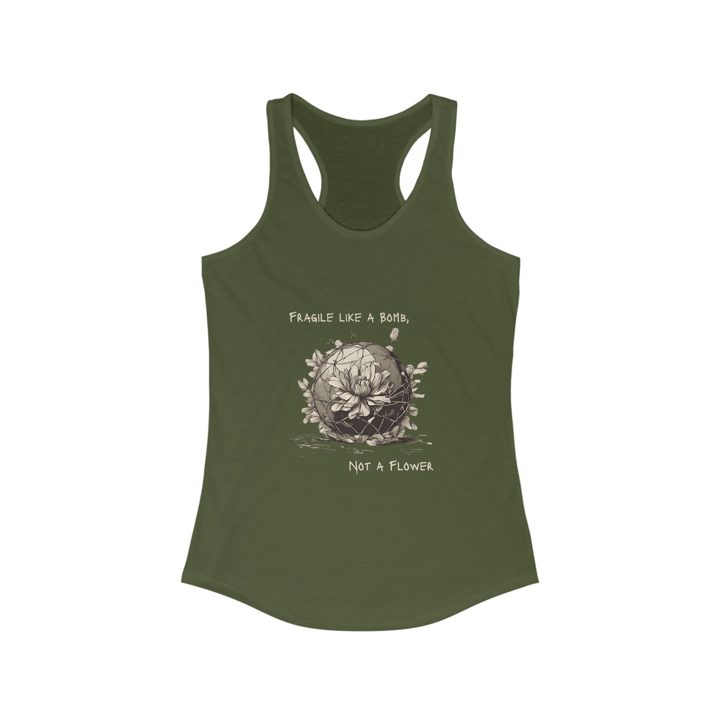 Fragile like a Bomb, Not a Flower Tank Top