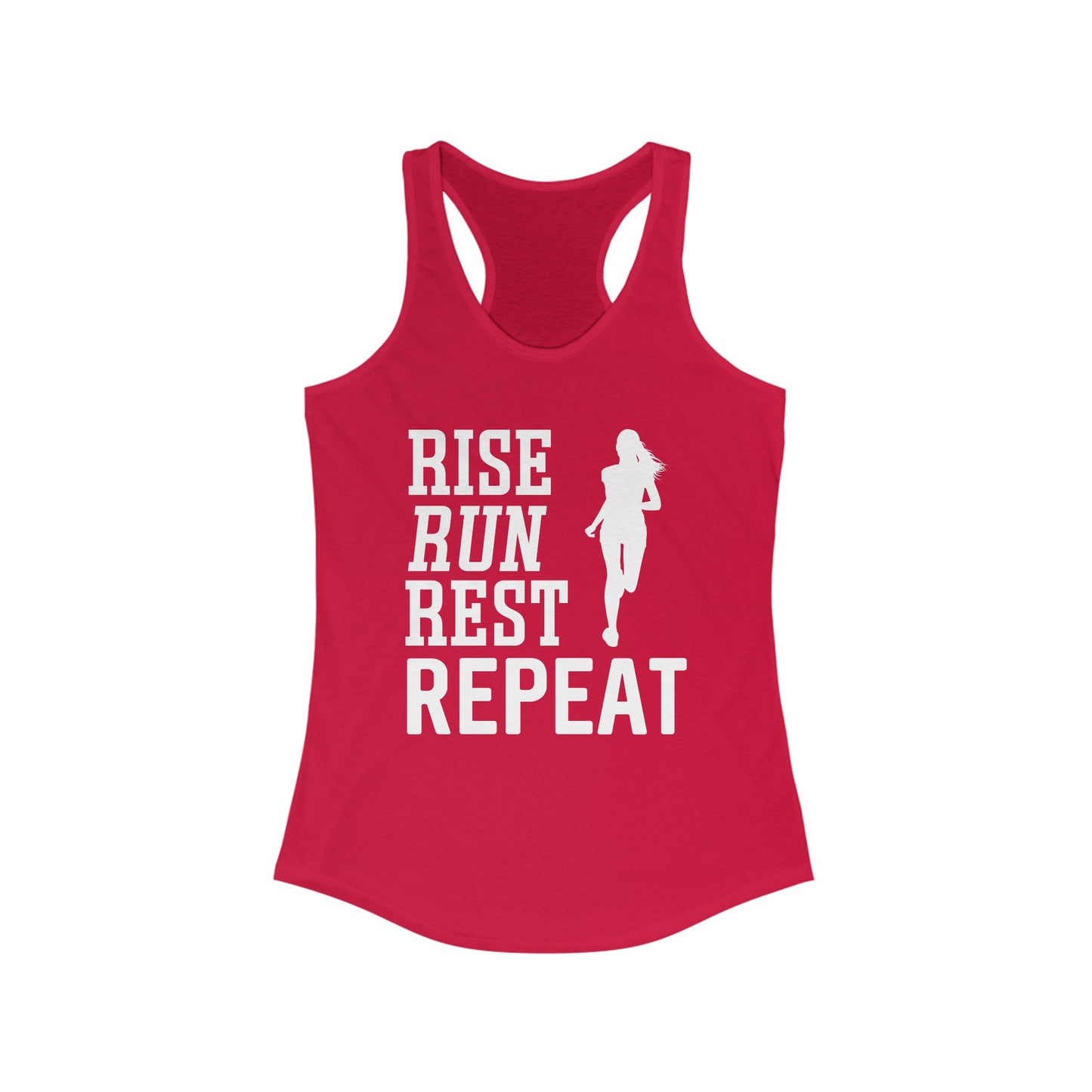 Rise - Run - Rest - Repeat female runner Tank Top