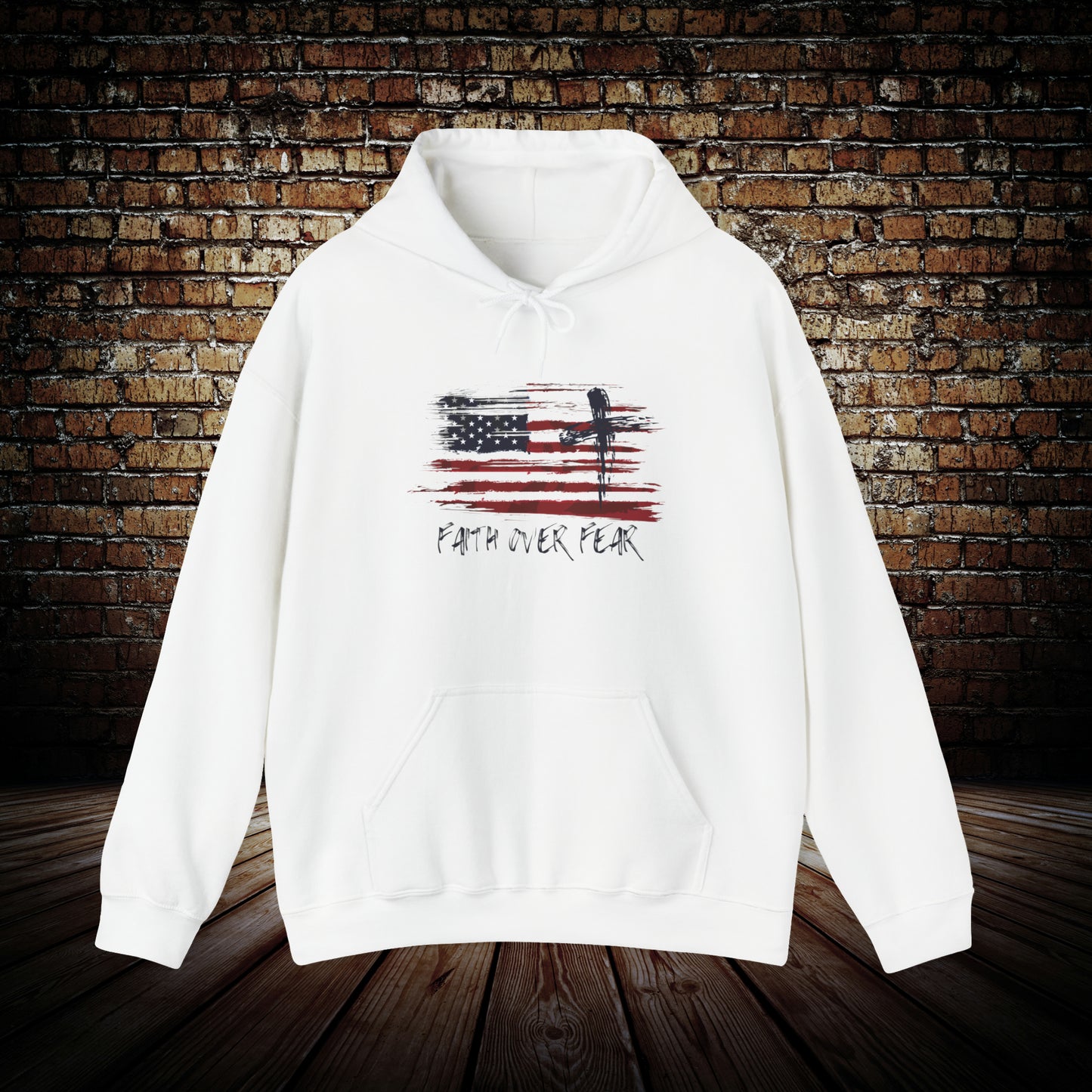 Old Glory Cross Unisex Hoodie