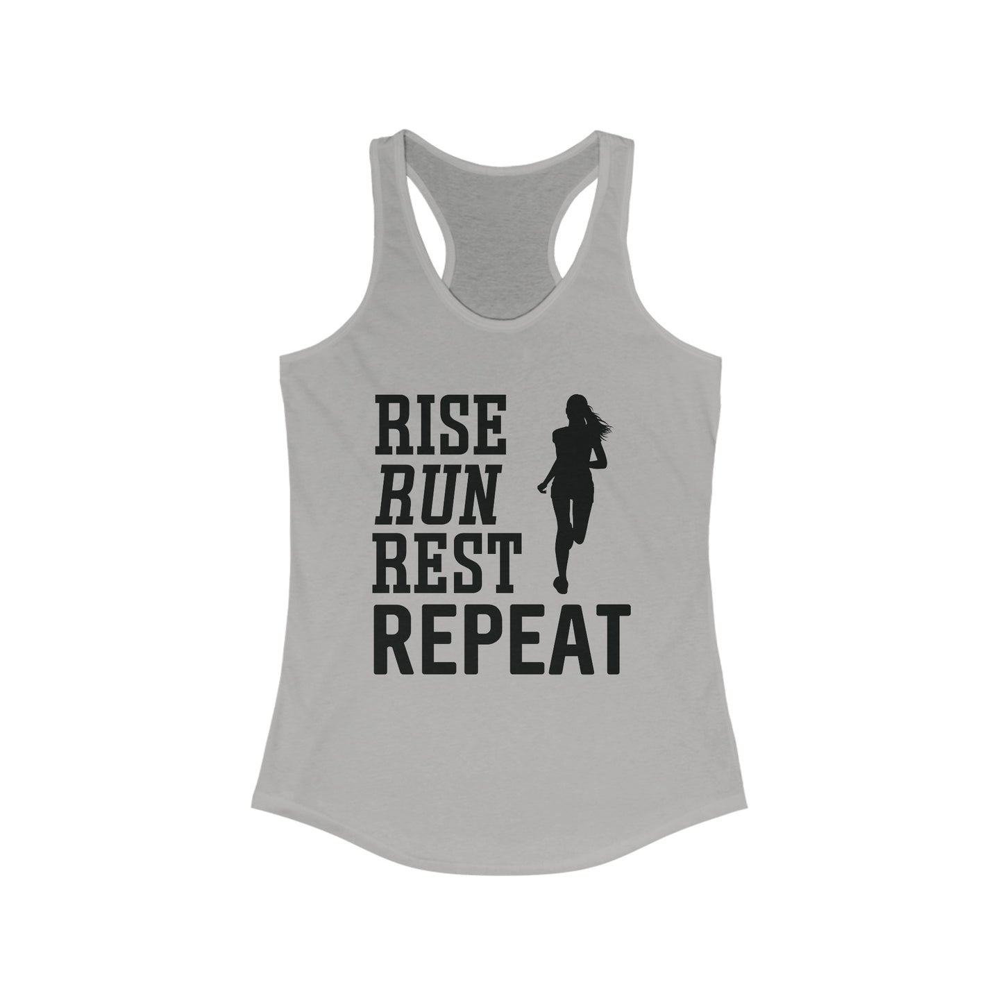 Rise - Run - Rest - Repeat female runner Tank Top