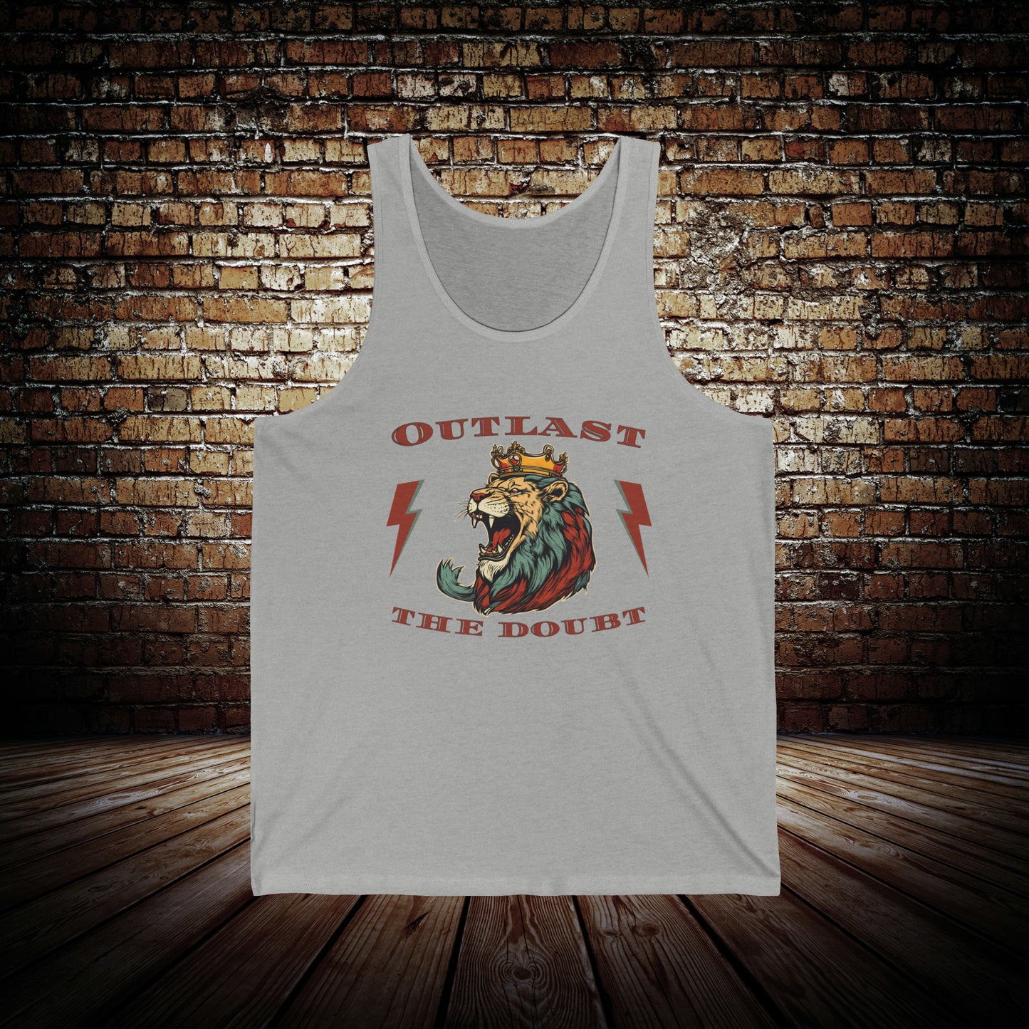 Lion and lightning bolt tank top