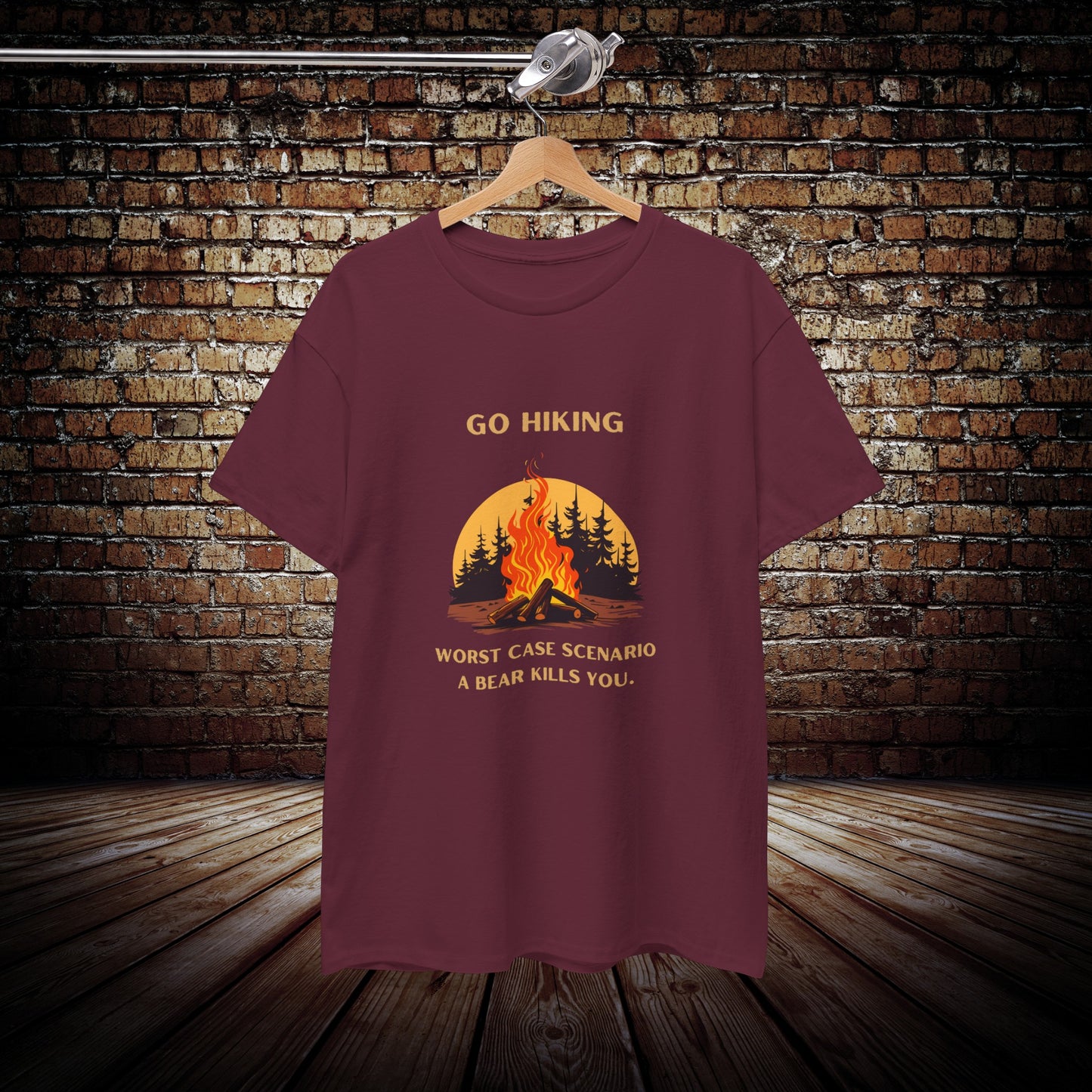 Go Hiking funny dad shirt