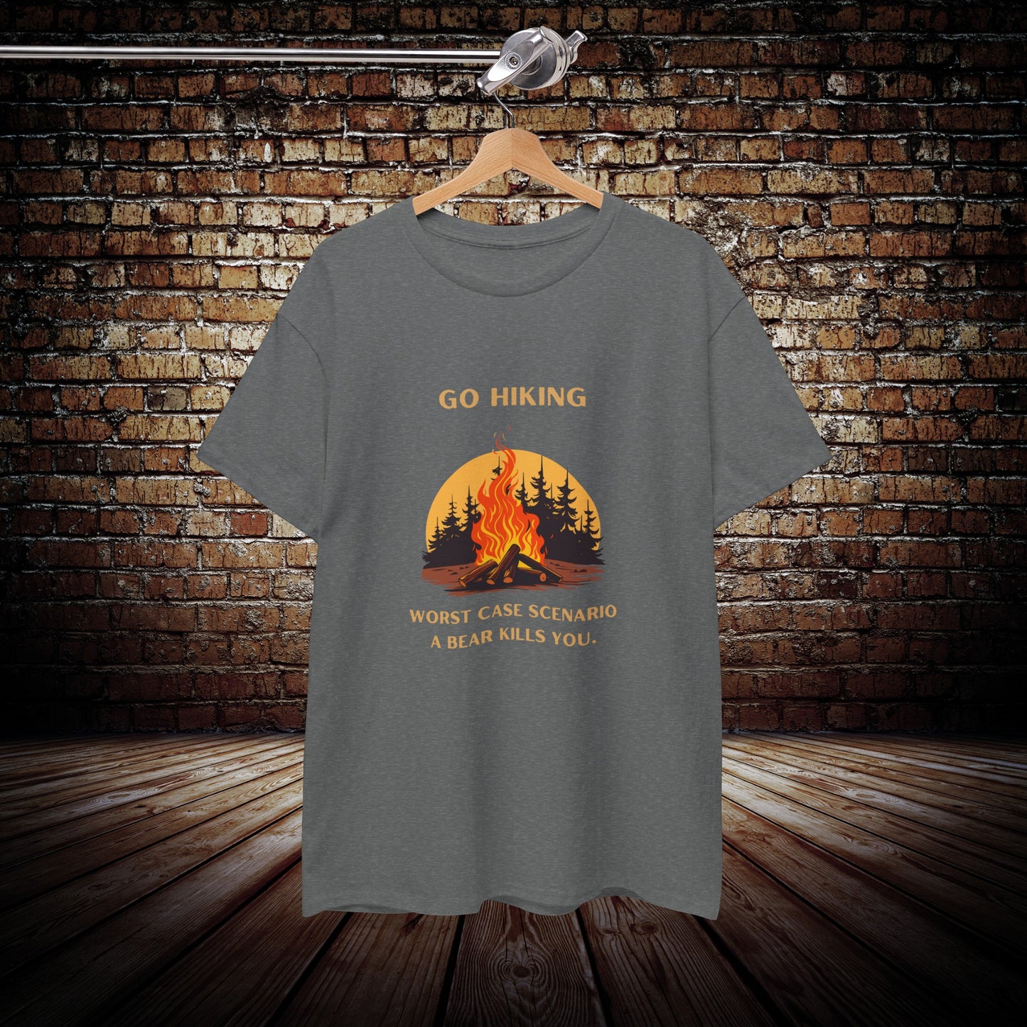 Go Hiking funny dad shirt