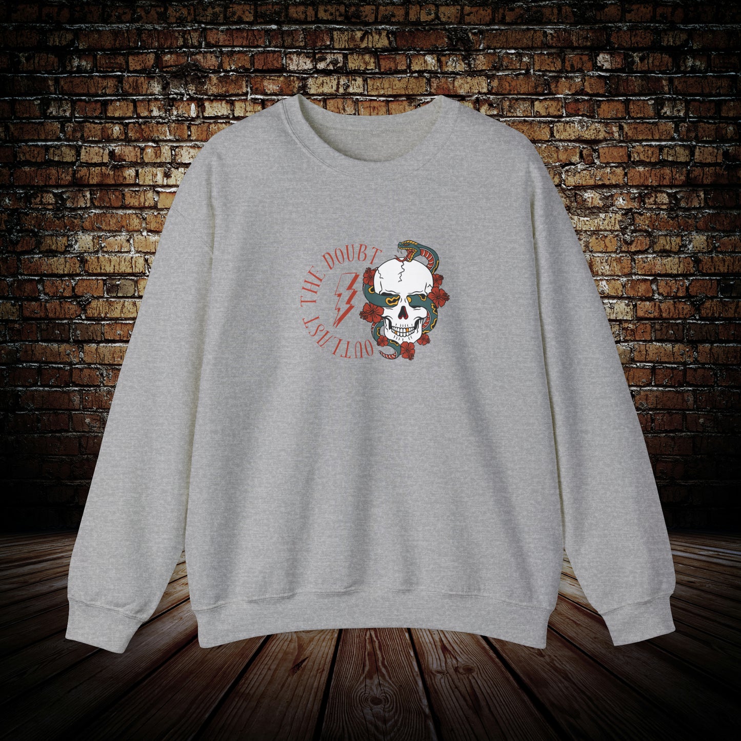 Outlast The Doubt - Skull & Snake Unisex Sweatshirt