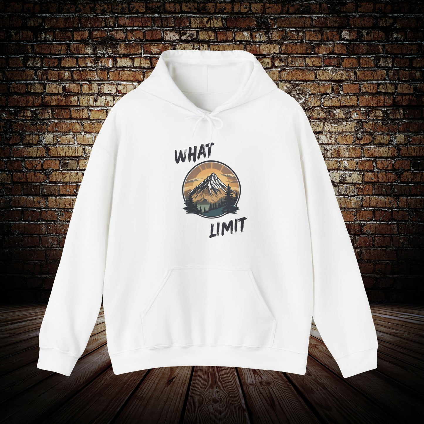 WHAT LIMIT Mountain view Motivational Hoodie