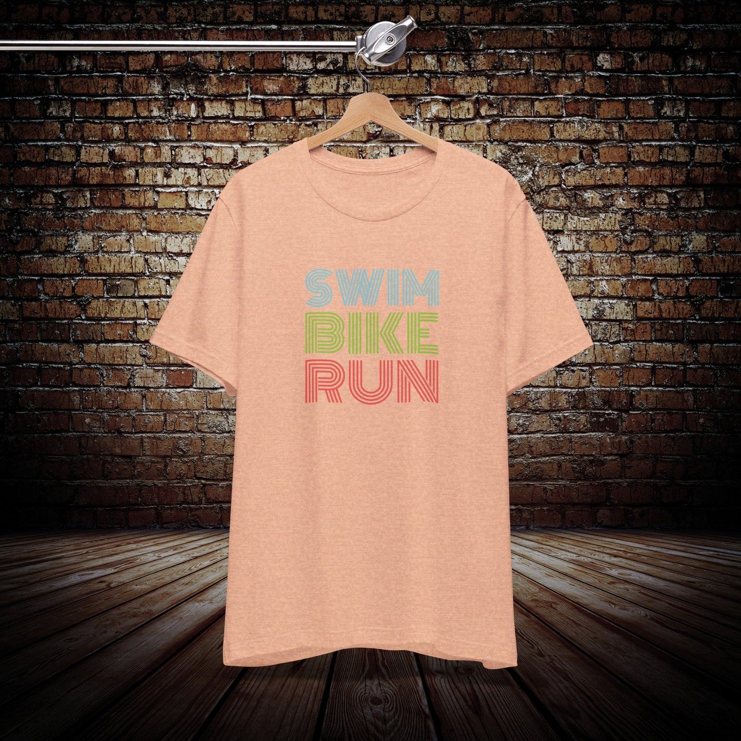 Unisex Swim Bike Run triathlon T-shirt