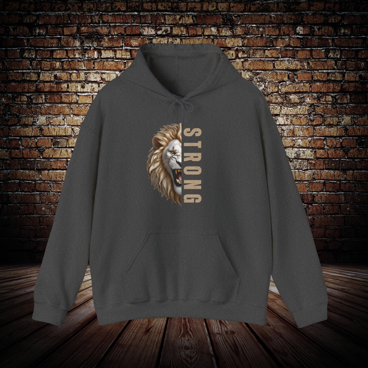 White lion hoodie