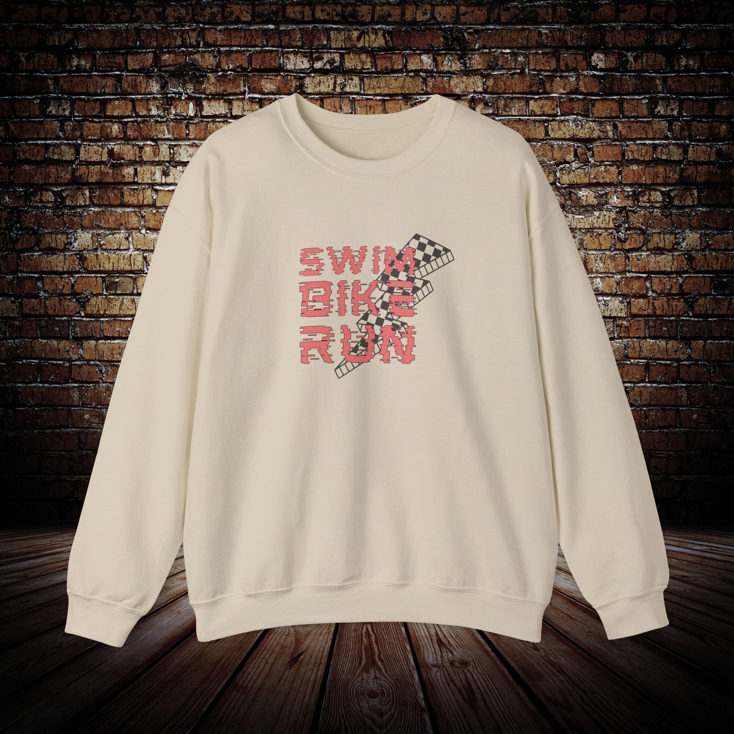 Unisex Triathlon Swim Bike Run Sweatshirt
