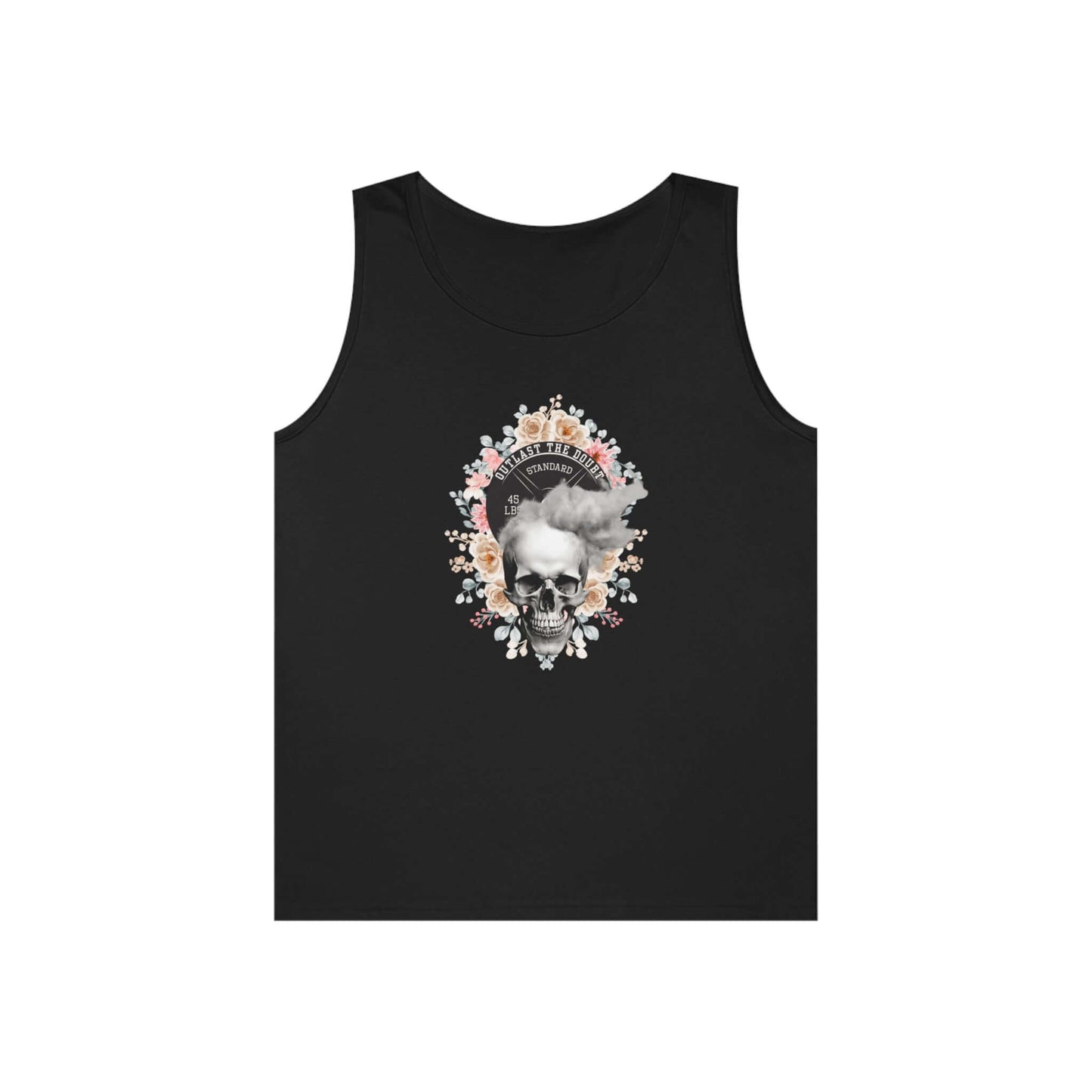 #45 plate and skull mens tank top