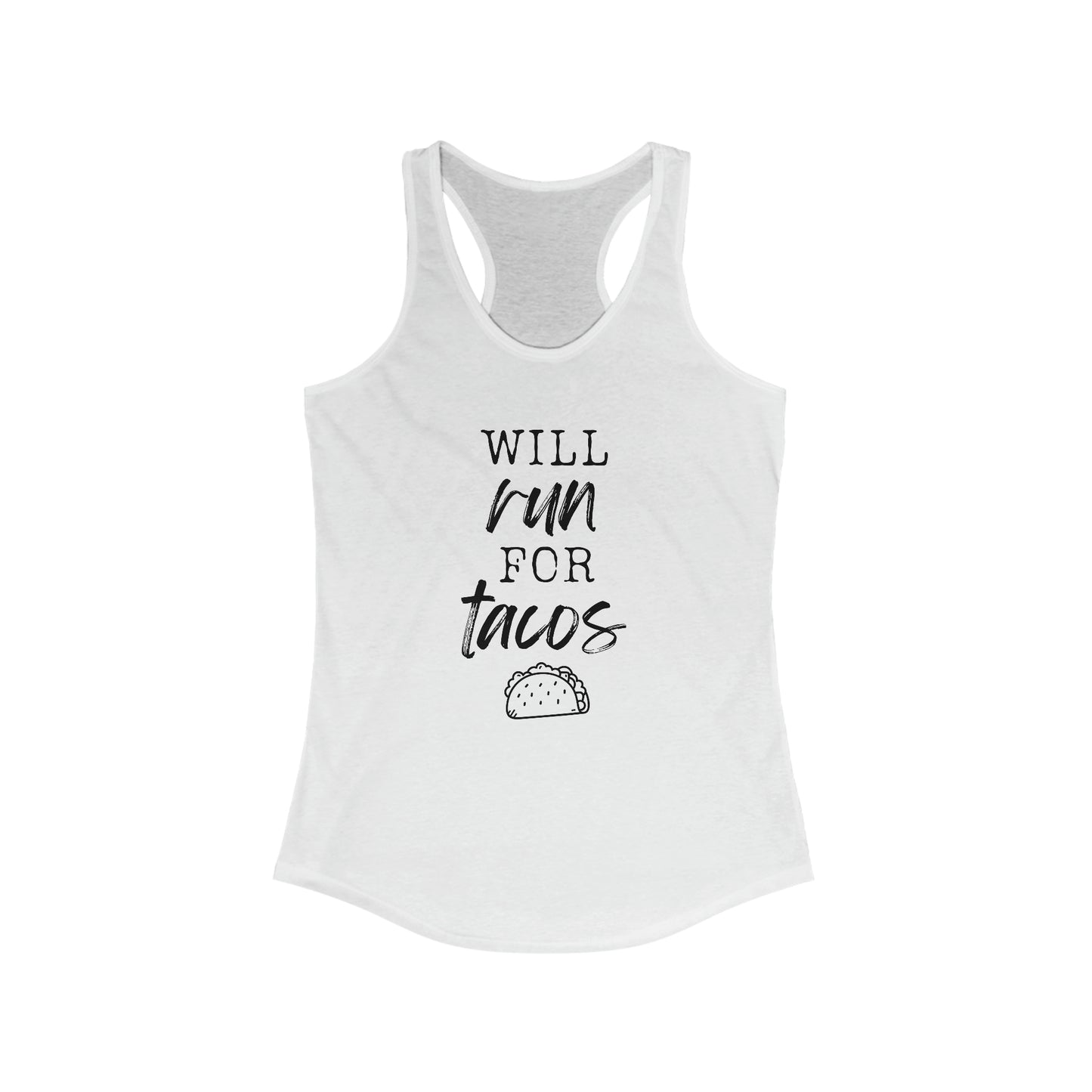 Will run for tacos Women's Tank Top