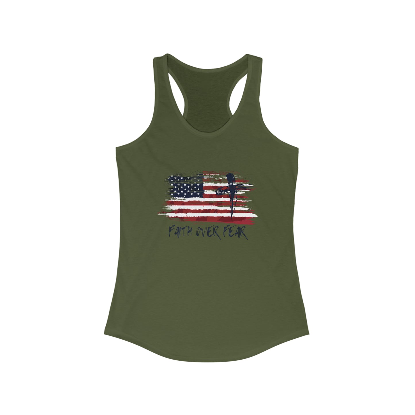 Old Glory Cross Tank Top
