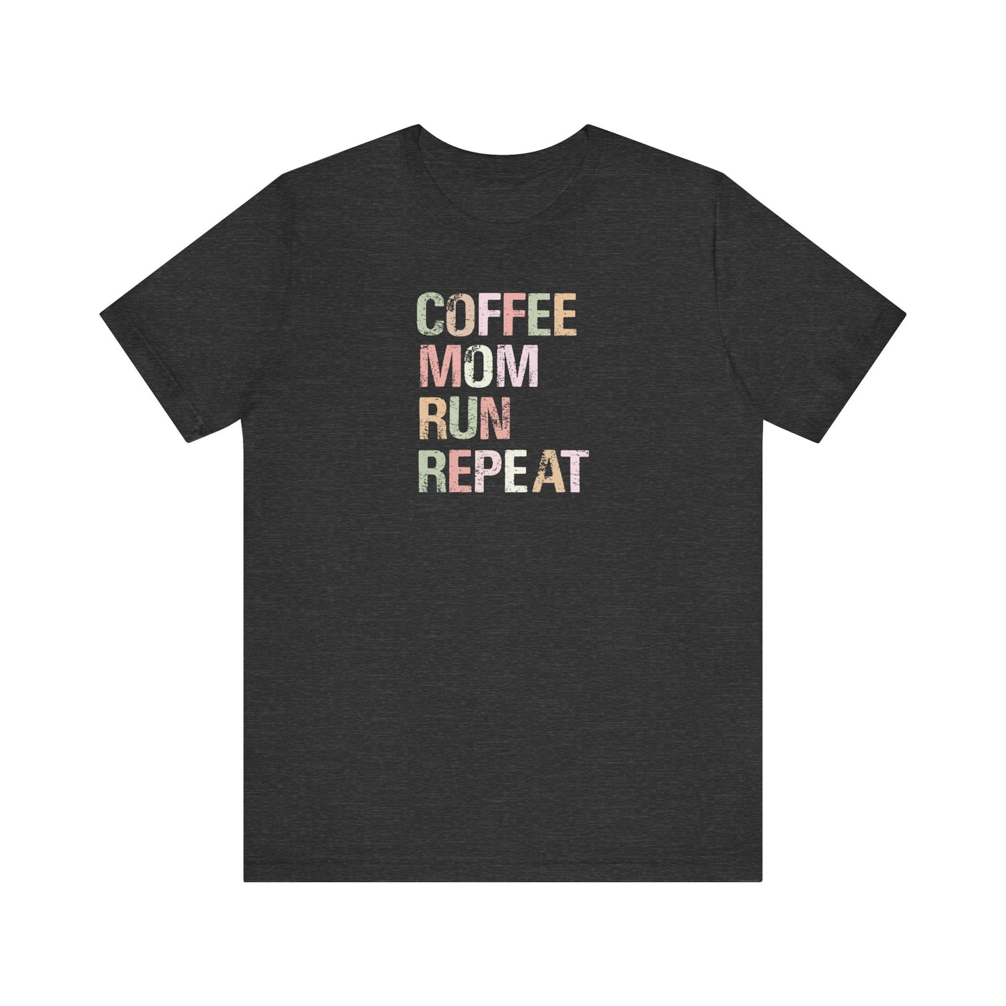 Coffee - mom - run - repeat Graphic Tee