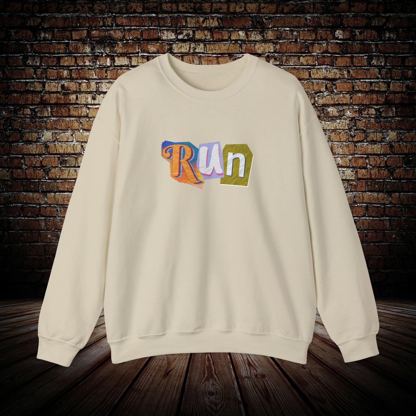 RUN Sweatshirt Motivational crewneck