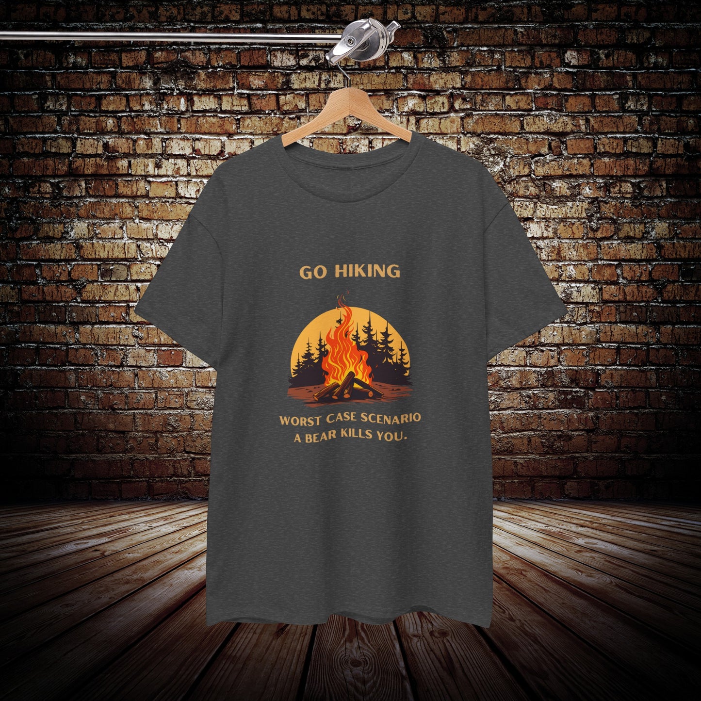 Go Hiking funny dad shirt