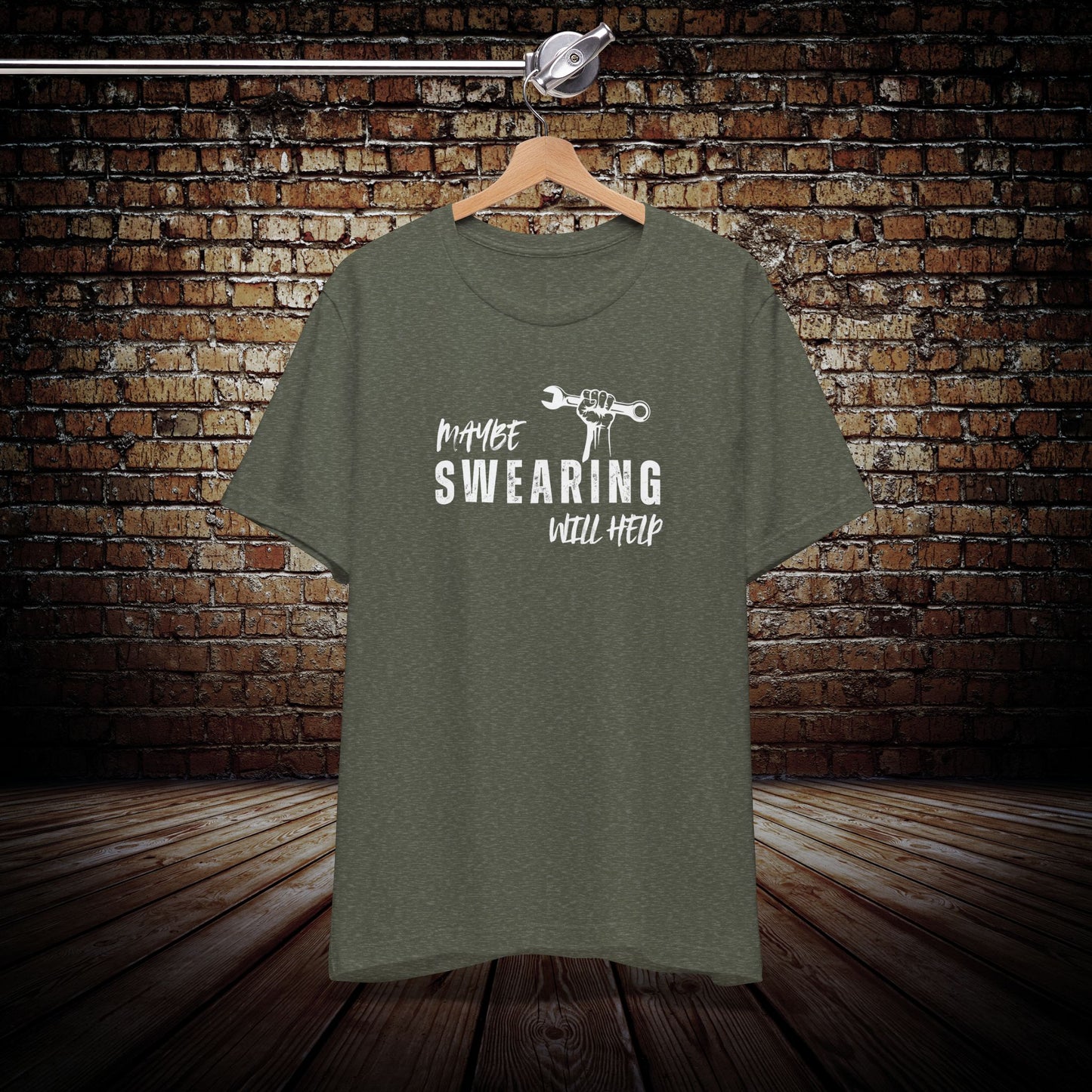 Maybe swearing will help mechanic Graphic Tee