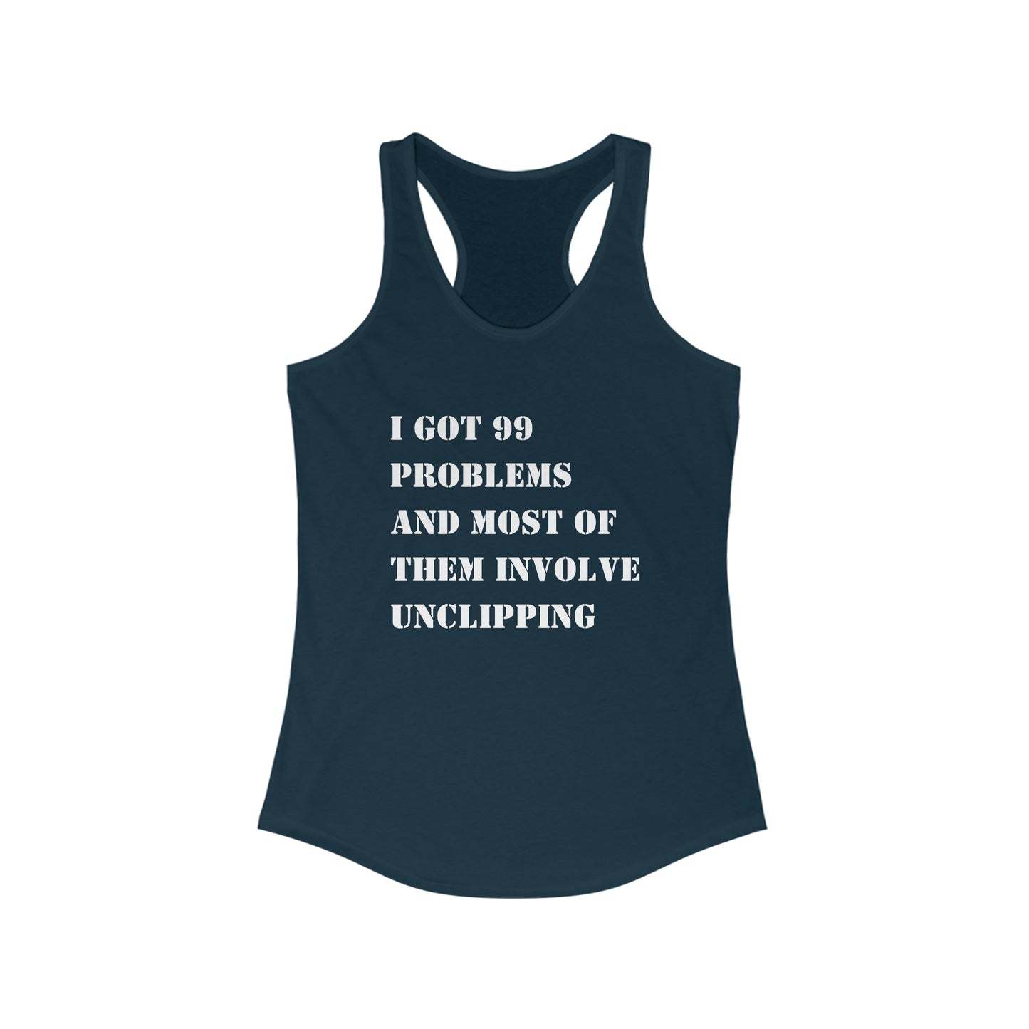 99 problems and spin class ain't one tank top