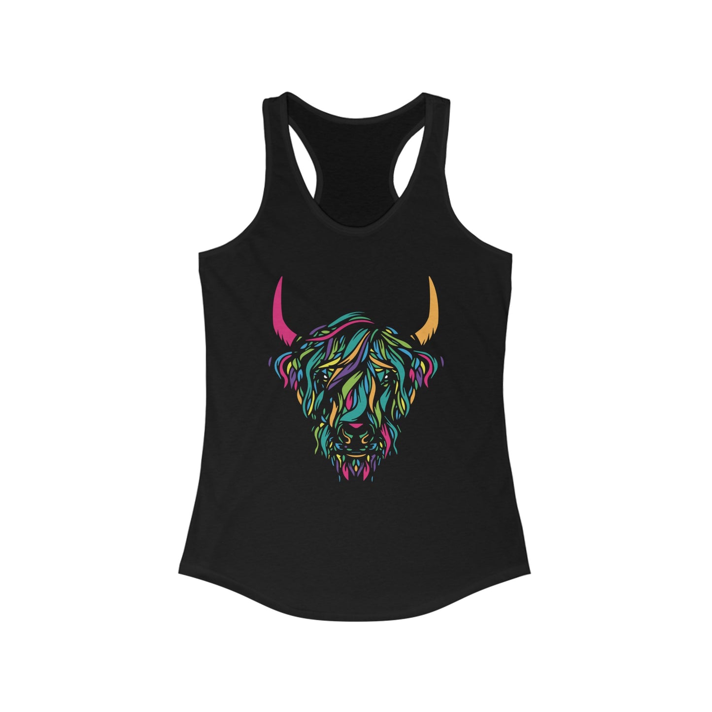 Black bull in color tank top