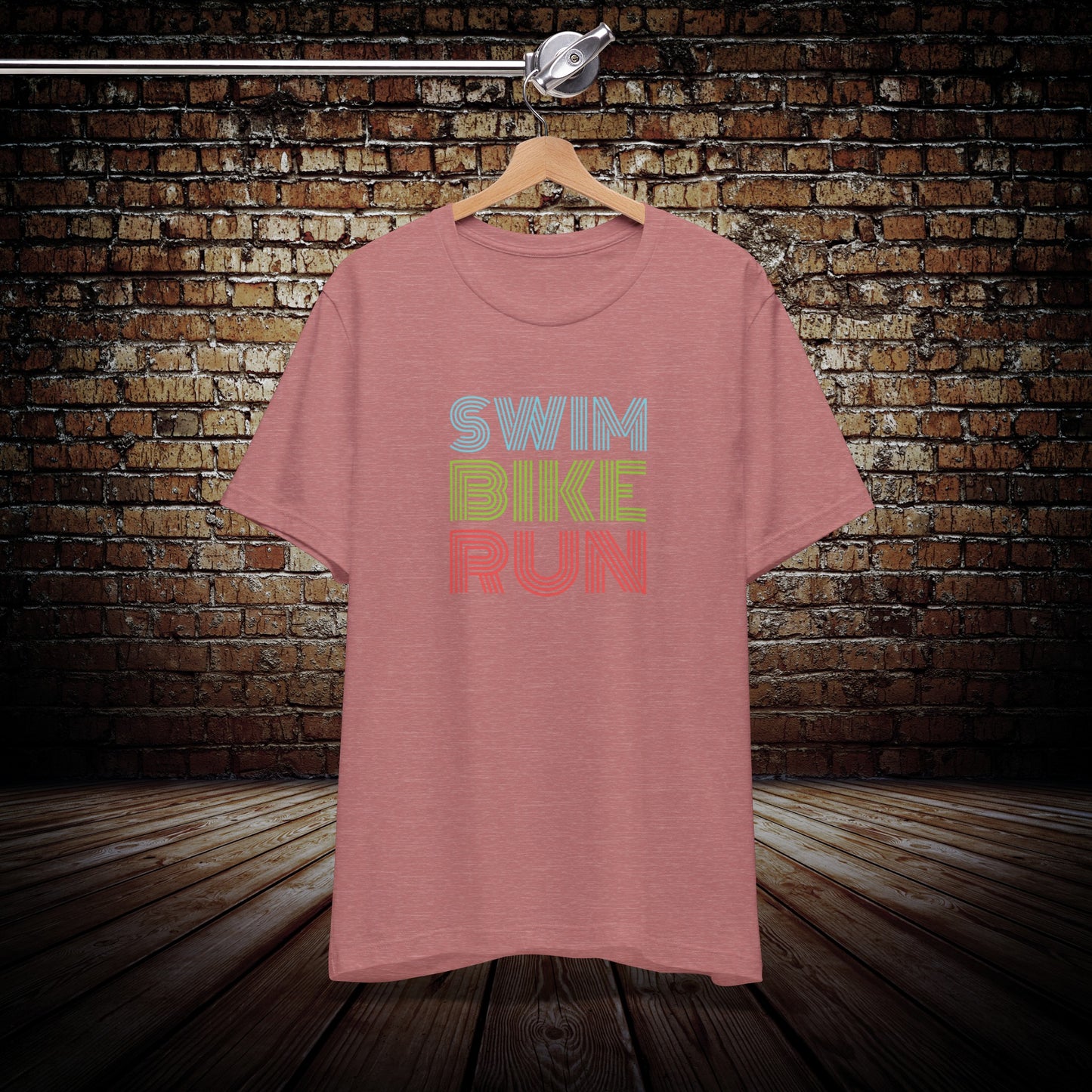 Unisex Swim Bike Run triathlon T-shirt
