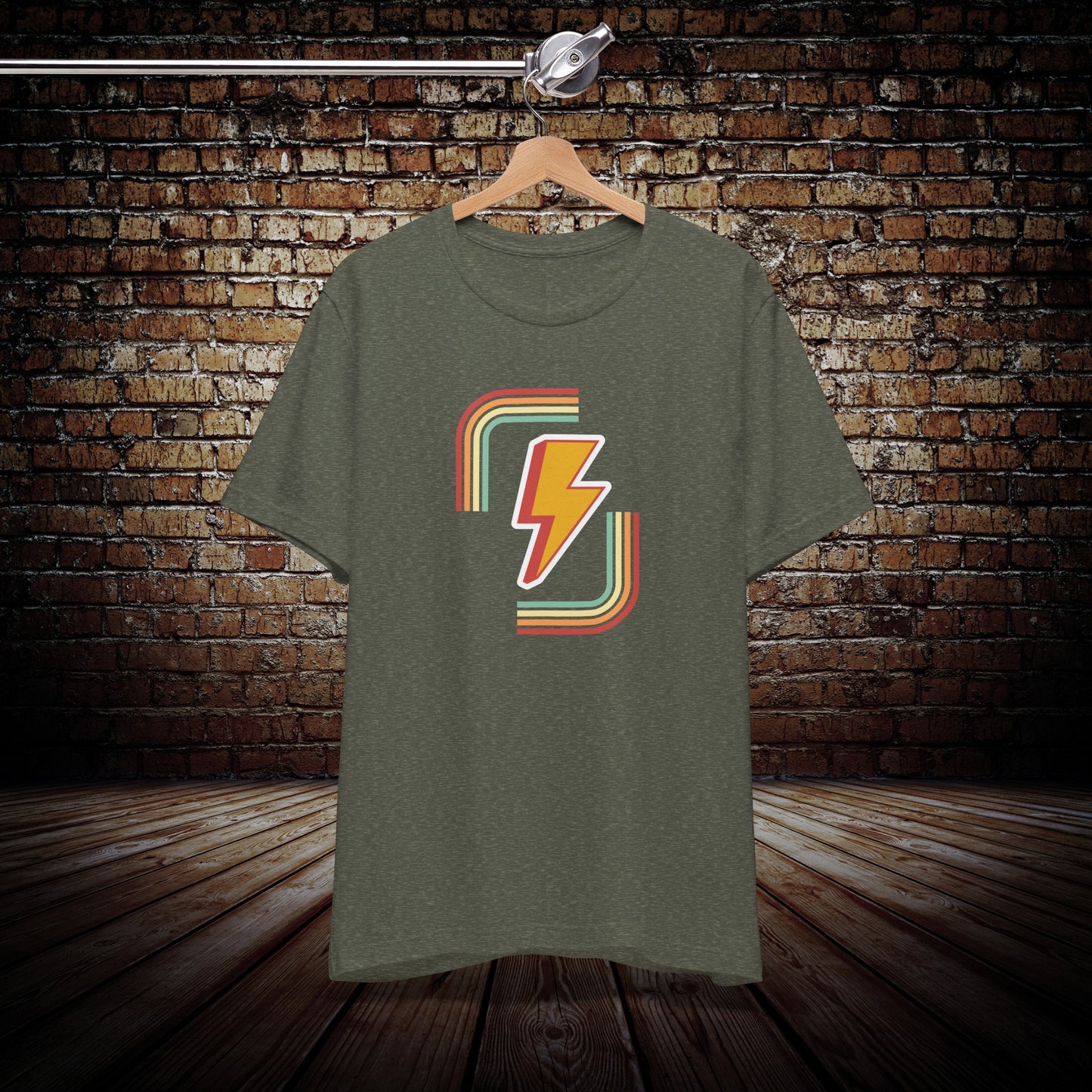 Retro Lightning bolt Graphic Tee