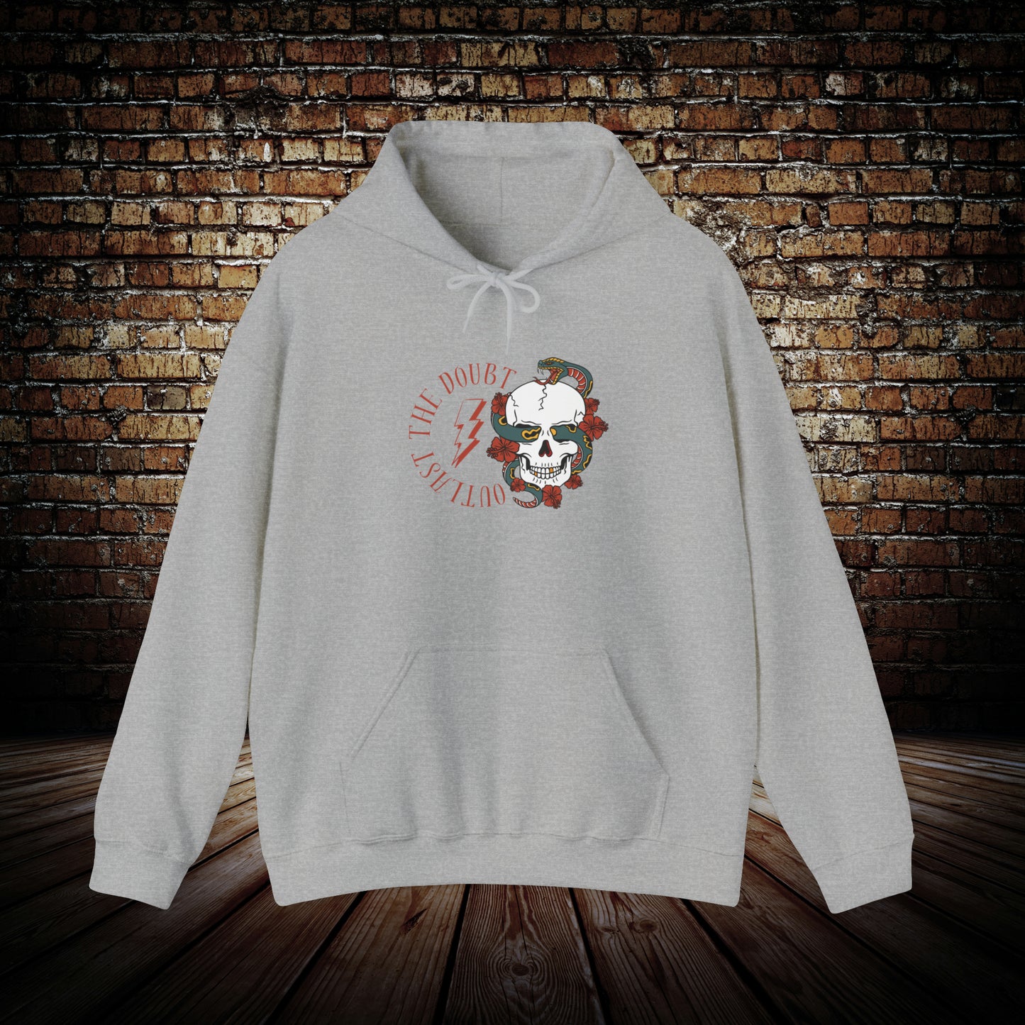 Outlast The Doubt - Skull & Snake Hoodie