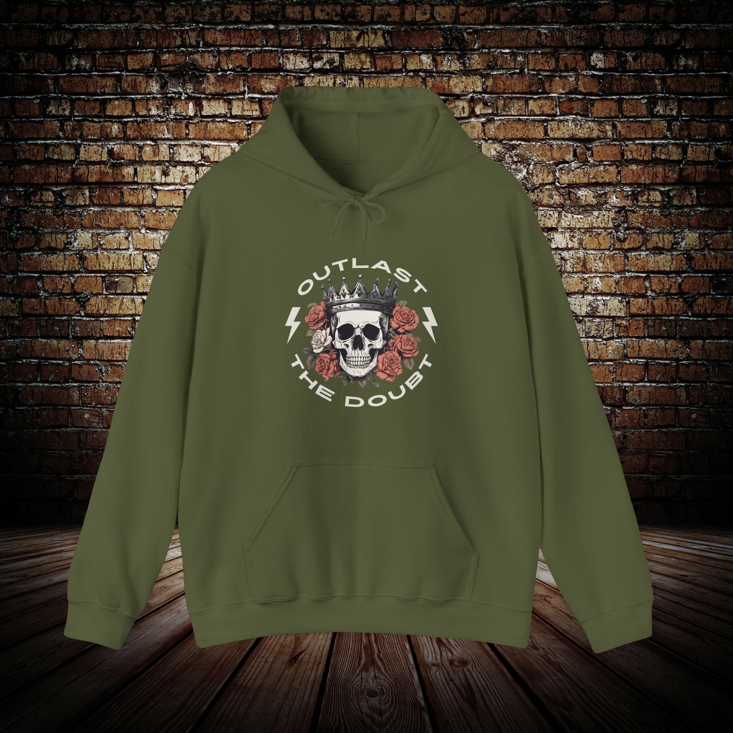 Outlast The Doubt Crown Unisex Hoodie