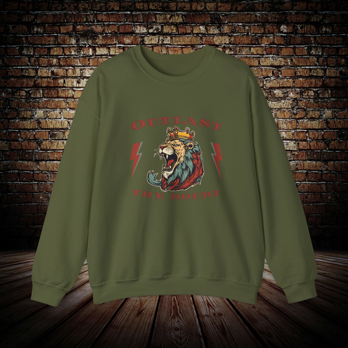 Outlast The Doubt Lion Unisex - Unisex Sweatshirt