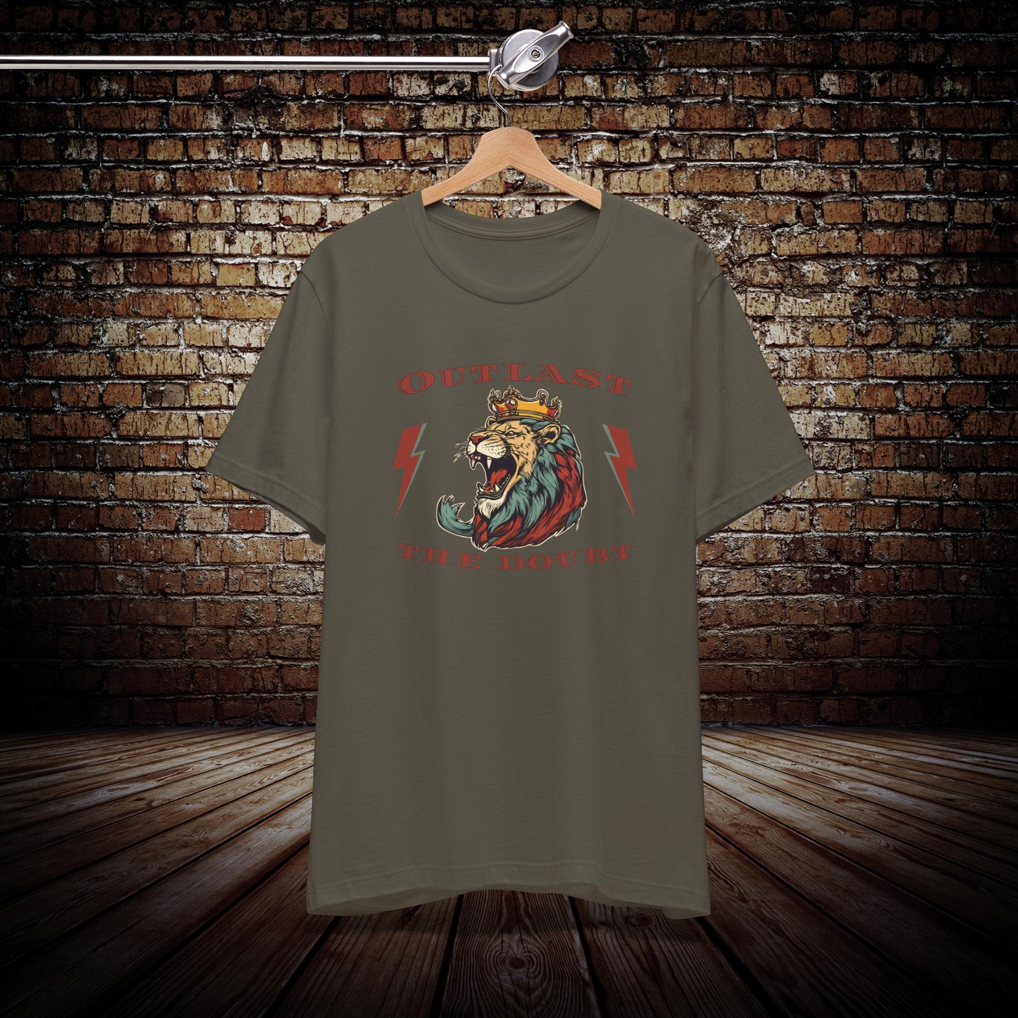 Outlast The Doubt Lion T-Shirt