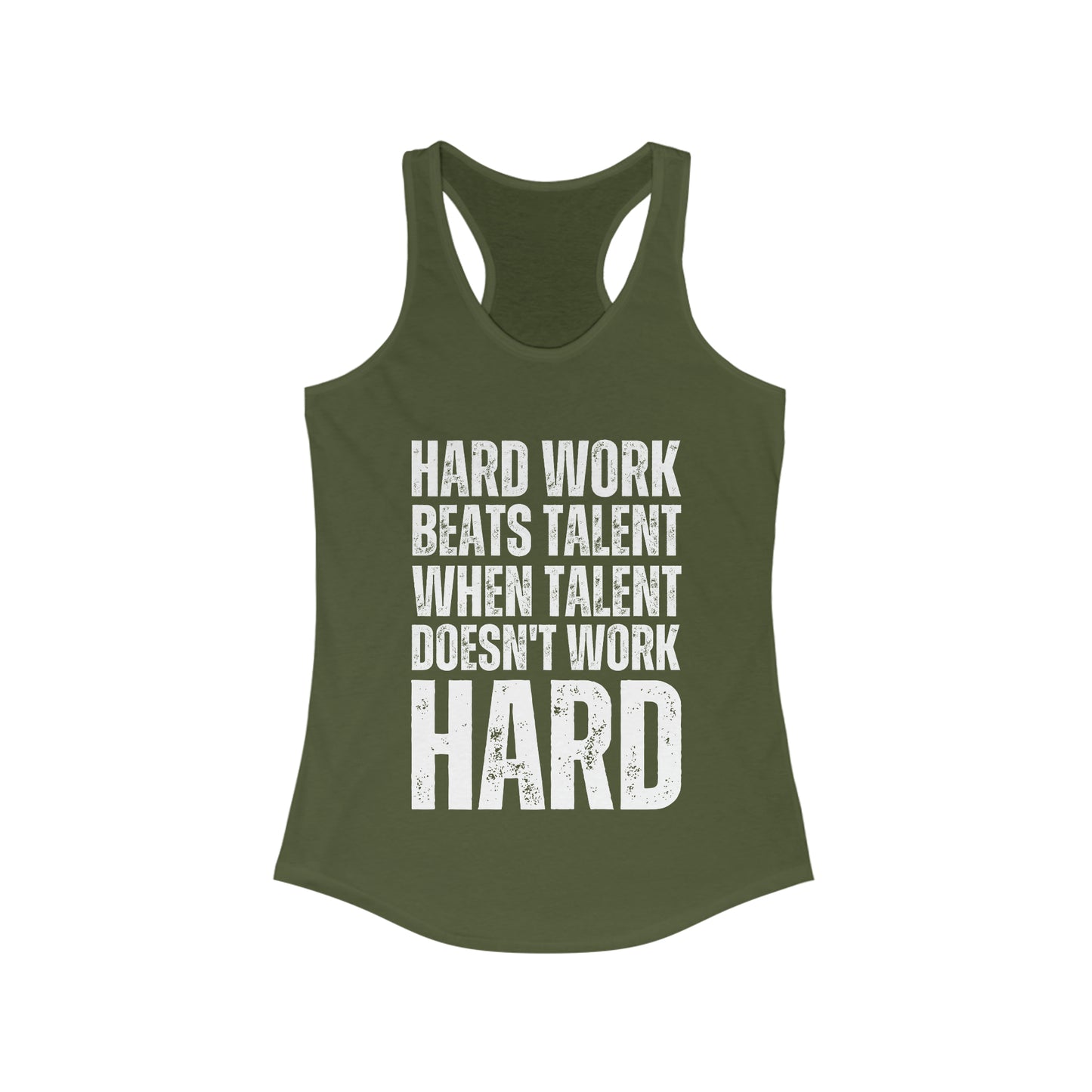 Hard work beats talent Women's Tank Top