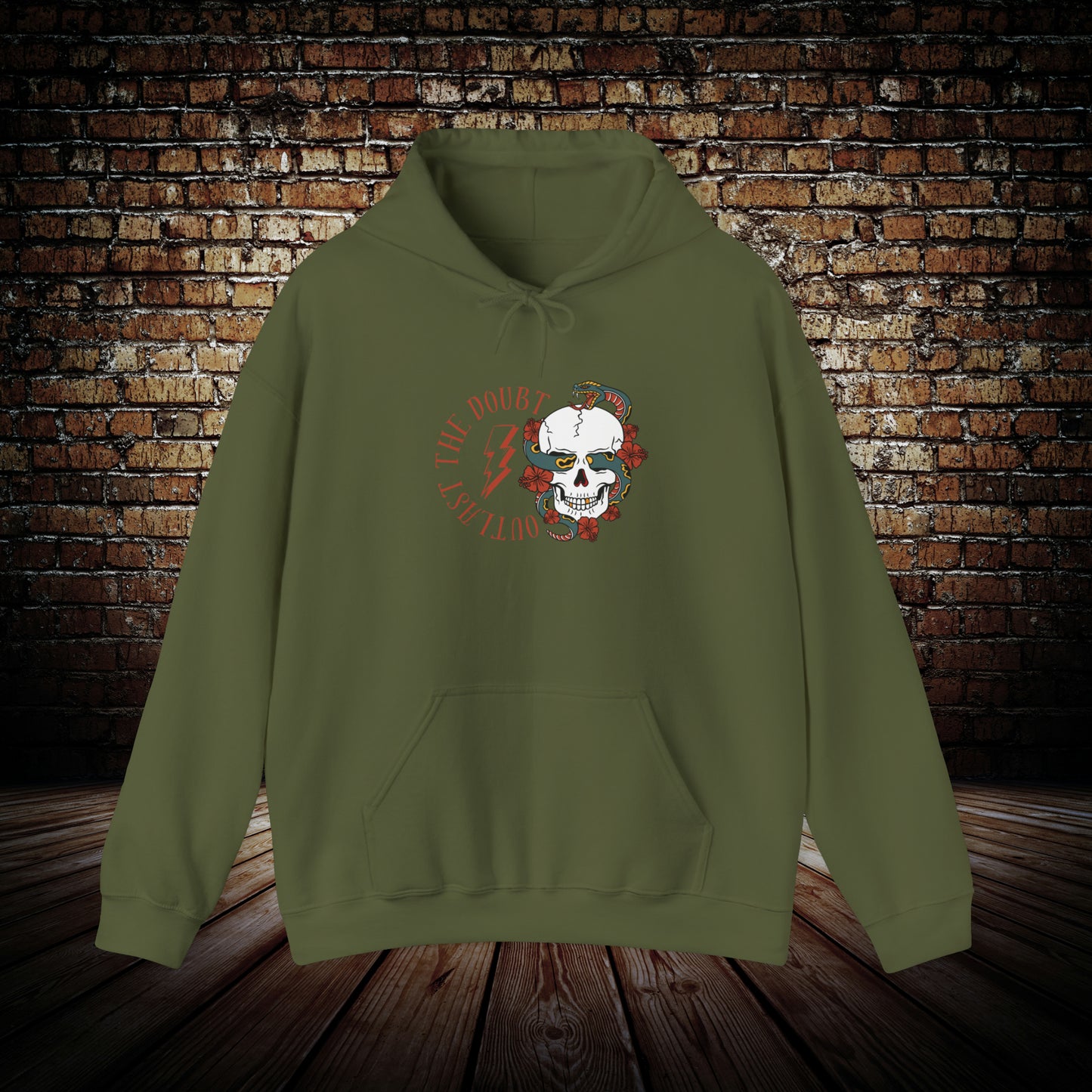 Outlast The Doubt - Skull & Snake Hoodie