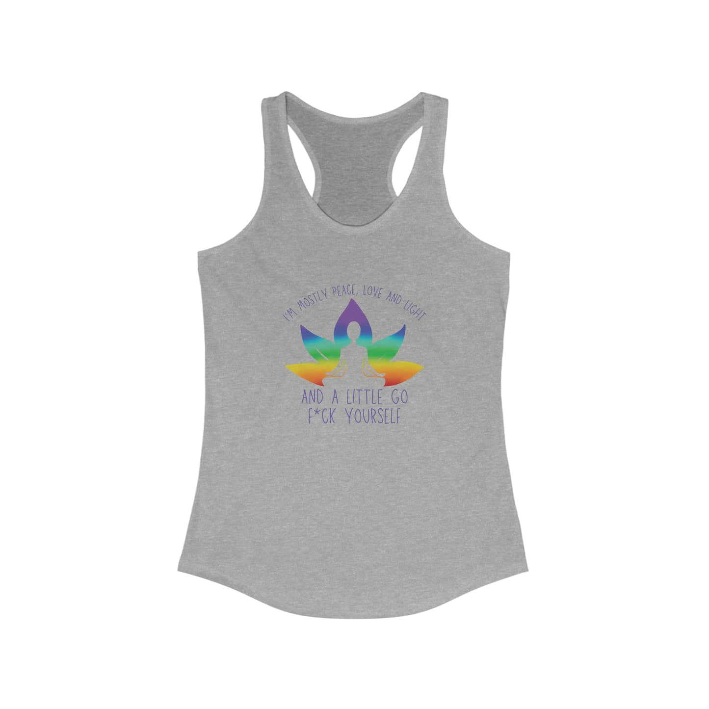 Mostly peace and love - Yoga Inspired Tank Top