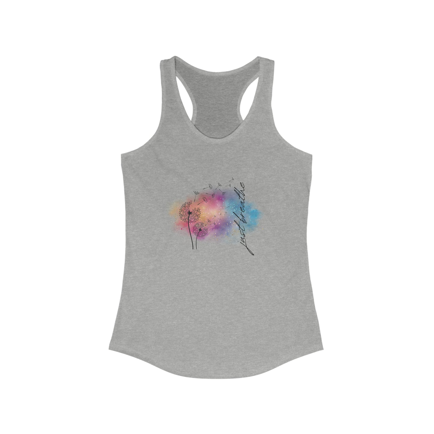 Just Breathe in color - Yoga Inspired Tank Top