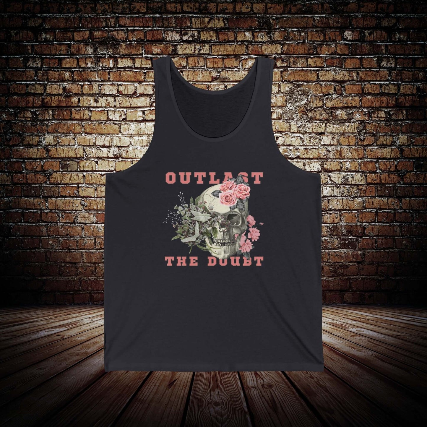 Outlast The Doubt - Pink Mens Jersey Tank Top