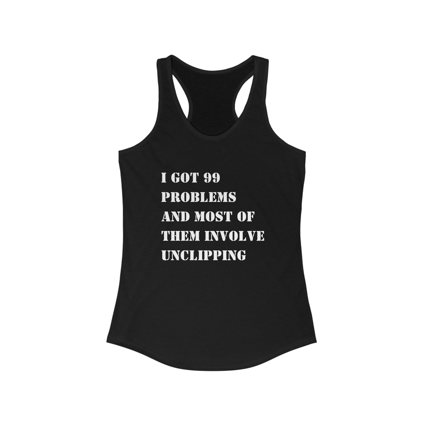 99 problems and spin class ain't one tank top