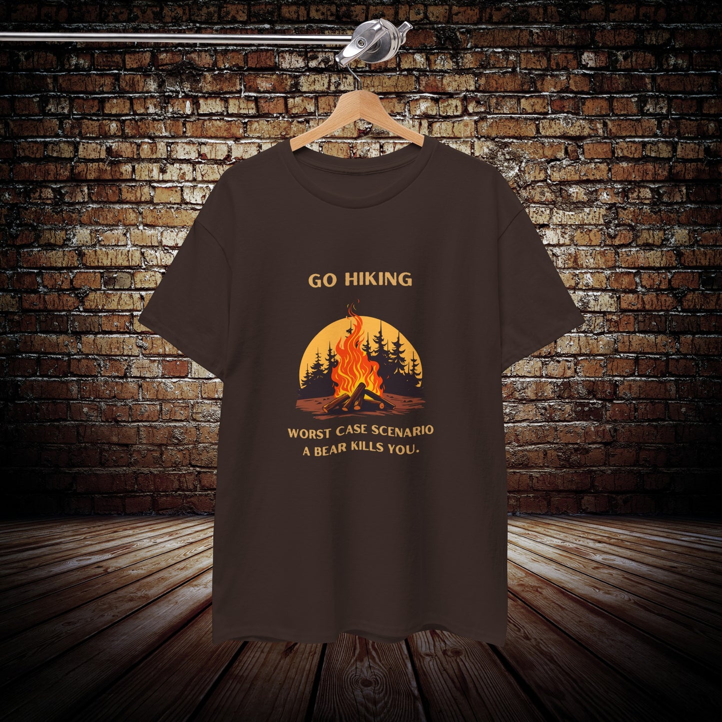 Go Hiking funny dad shirt