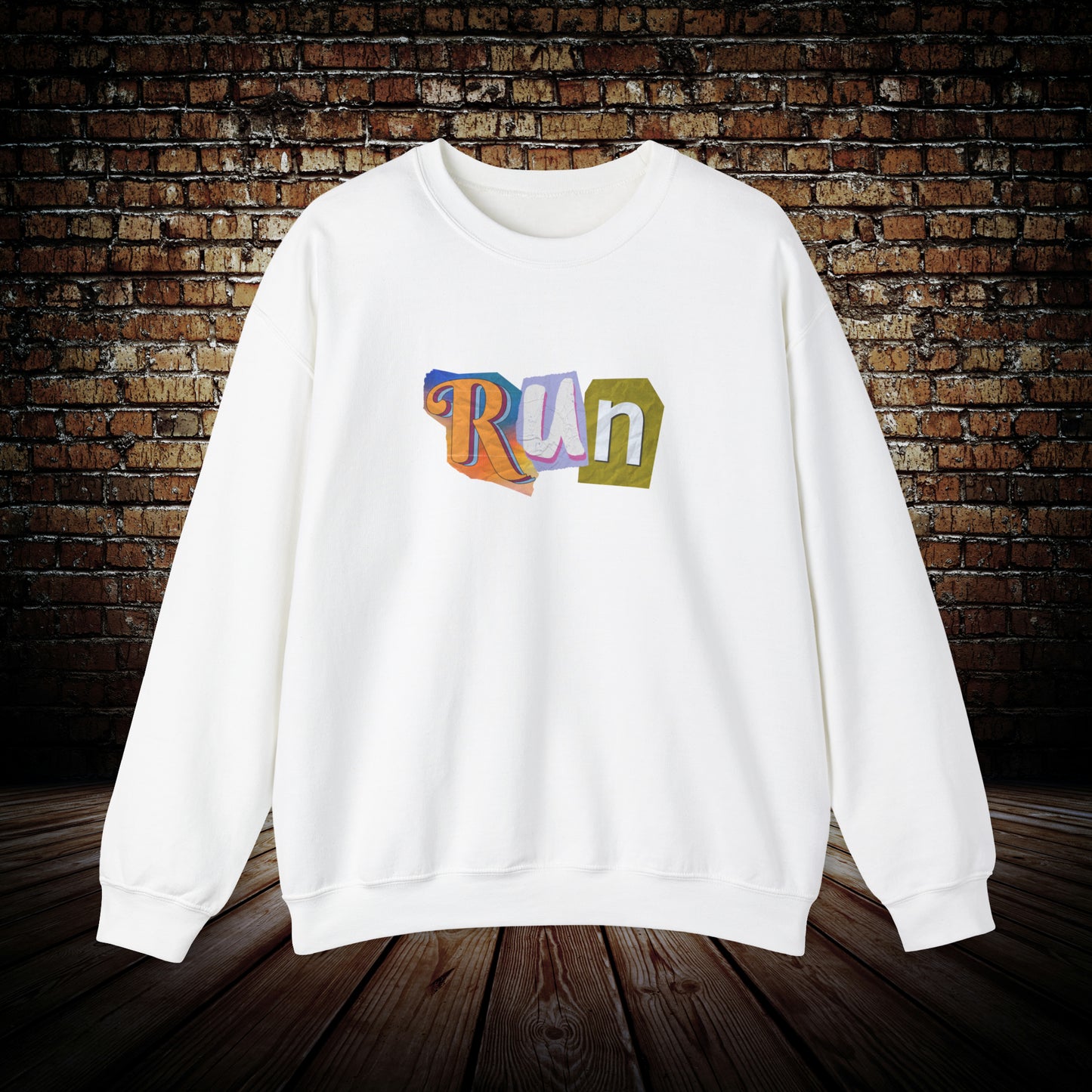 RUN Sweatshirt Motivational crewneck